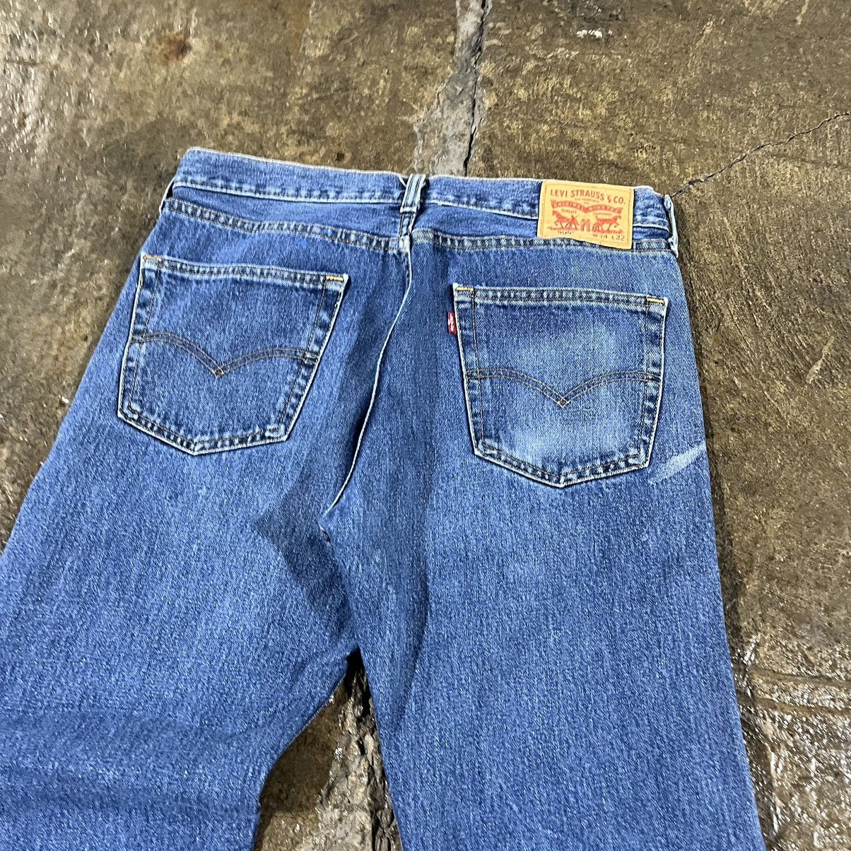 Levi's × Vintage Crazy Vintage Y2K Levi's 505 Faded Distressed Skater Jeans Size US 34 / EU 50 - 5 Thumbnail