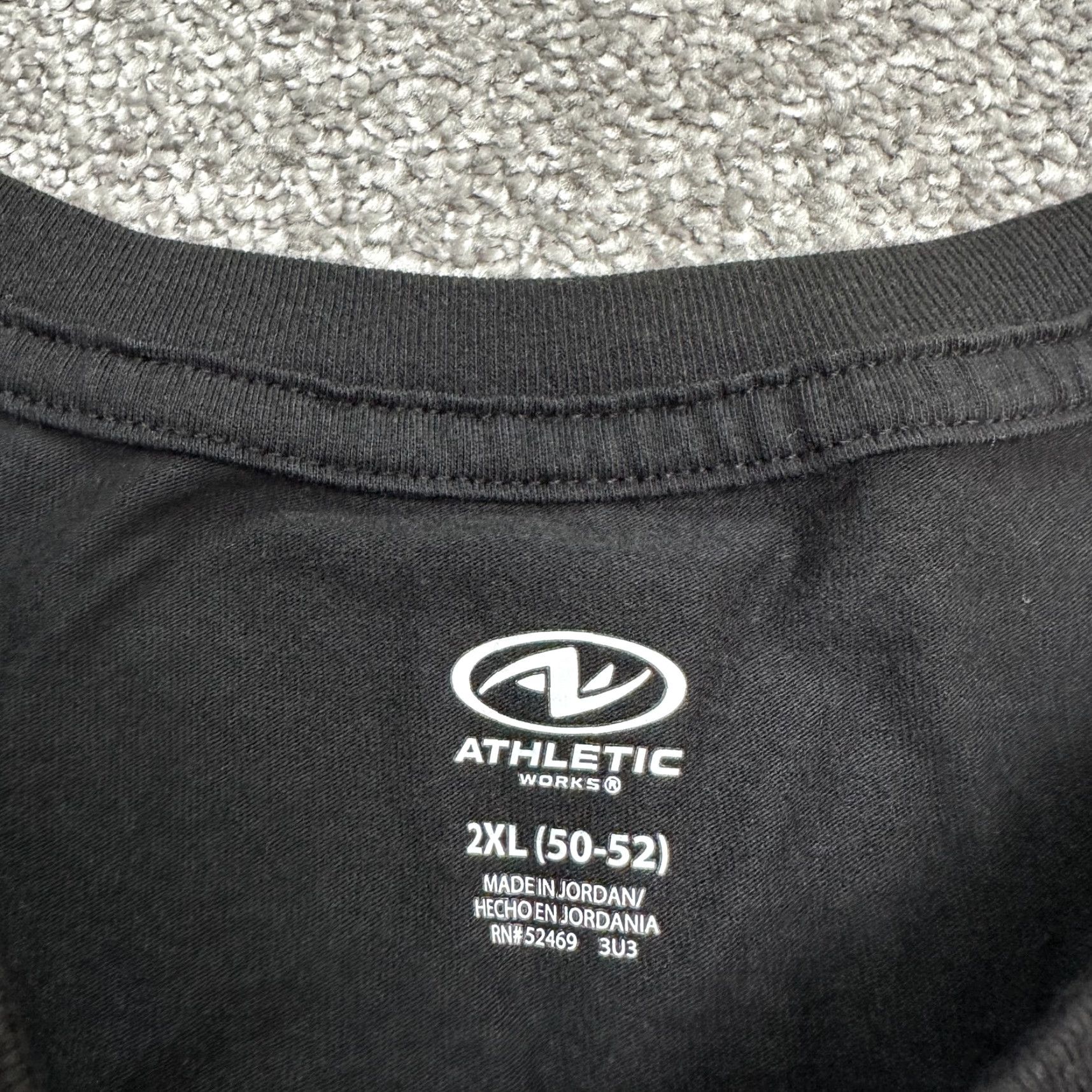 Athletic Works Athletic Works T-Shirt Basic Tee Mens 2XL Black Short Sleeve Crew Neck Casual Top Size US XXL / EU 58 / 5 - 4 Thumbnail