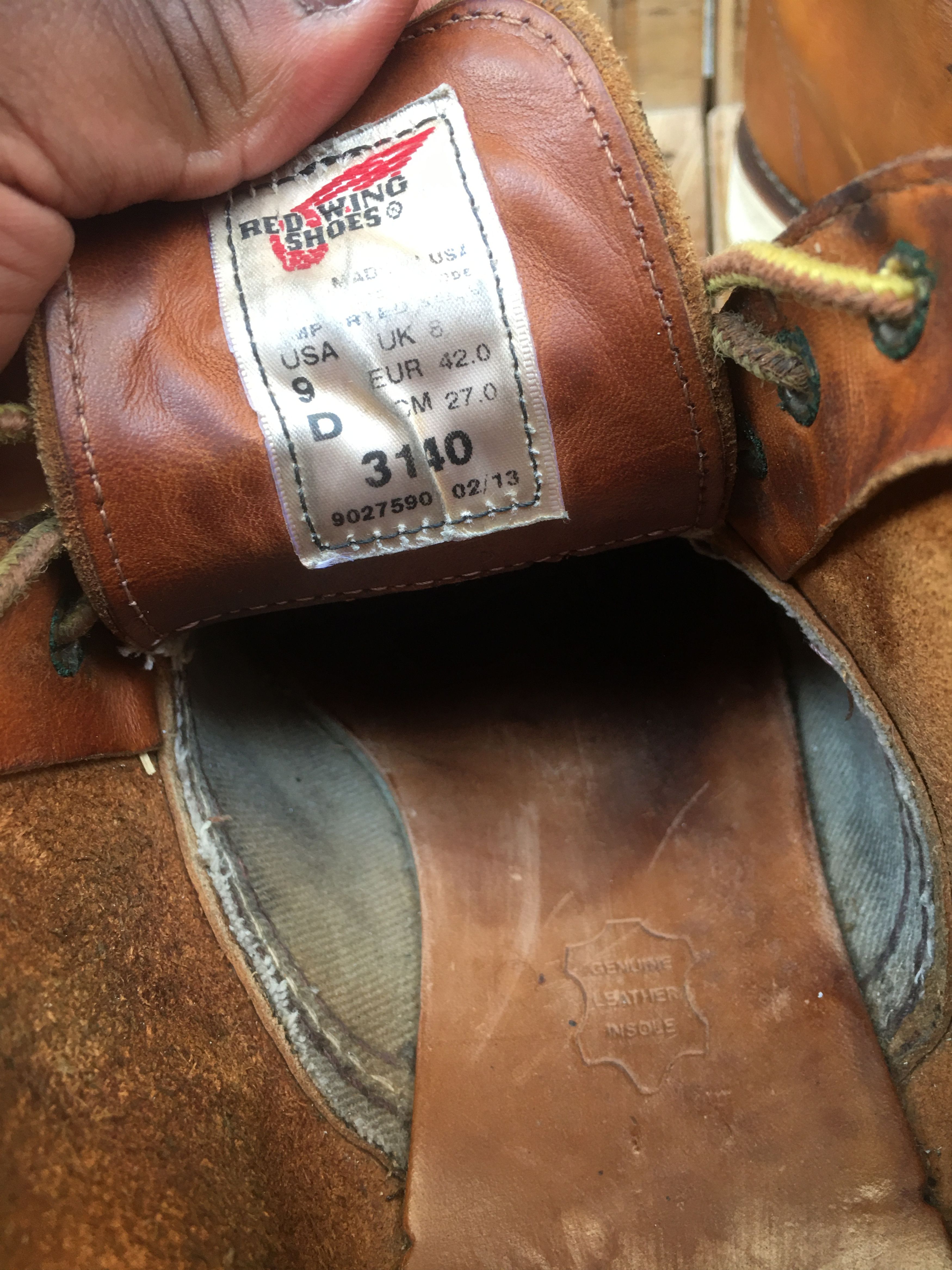 Red Wing Red Wing 3140 brown leather Men's Lace up boots USA 9 D Uk 8 Size US 9 / EU 42 - 17 Thumbnail