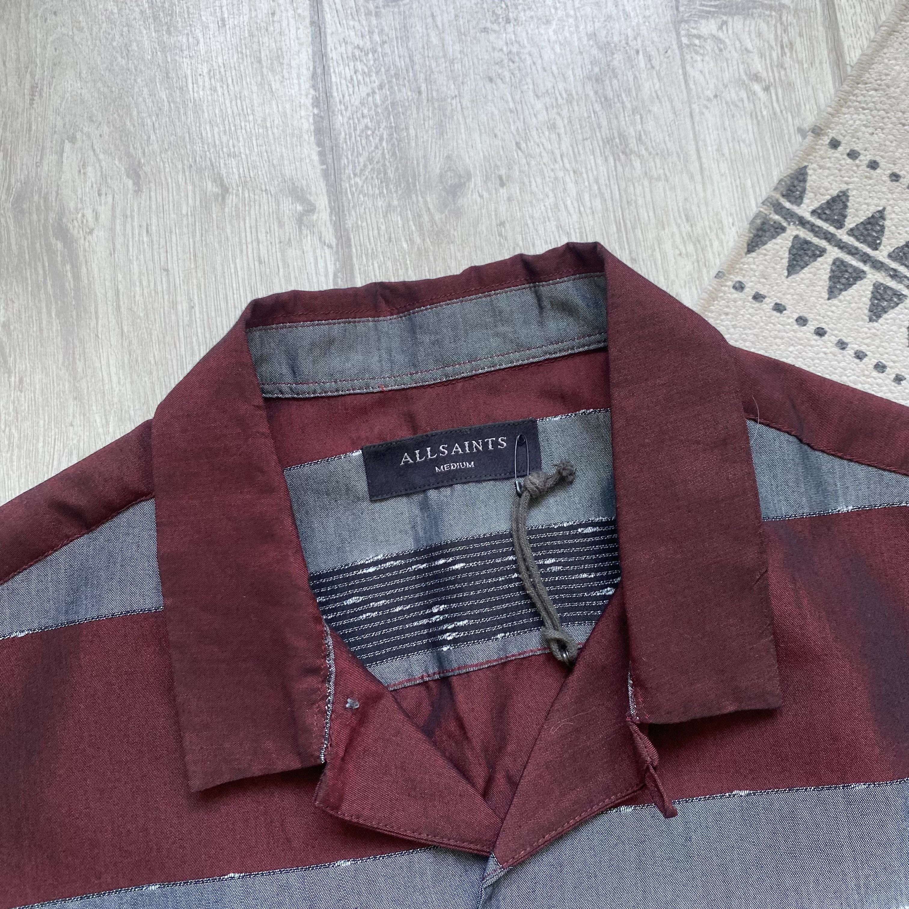 Allsaints ALLSAINTS striped shirt short sleeve oldmoney Size US M / EU 48-50 / 2 - 4 Thumbnail