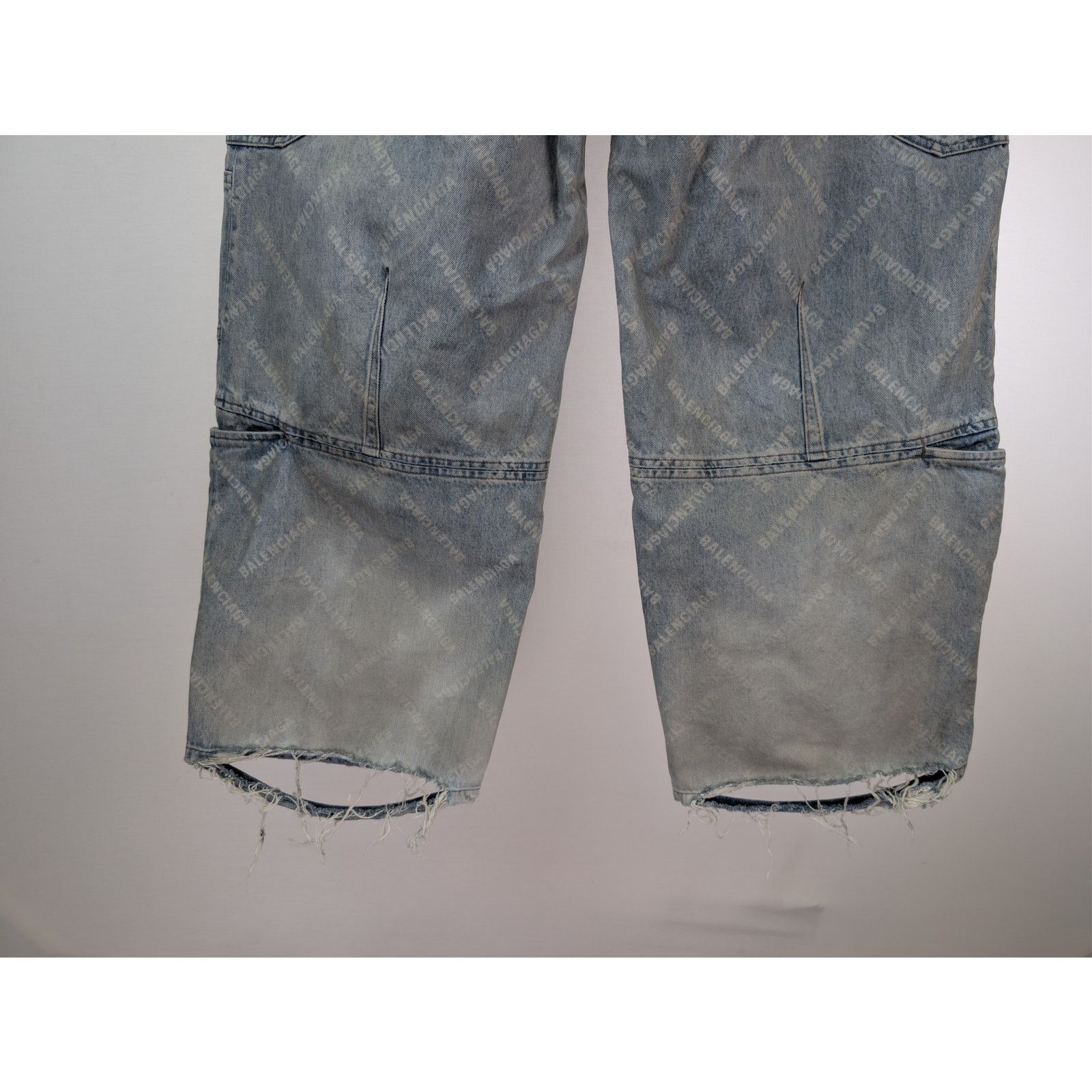 Balenciaga o1rshd1 Cargo Pants in Blue Size US 32 / EU 48 - 13 Thumbnail