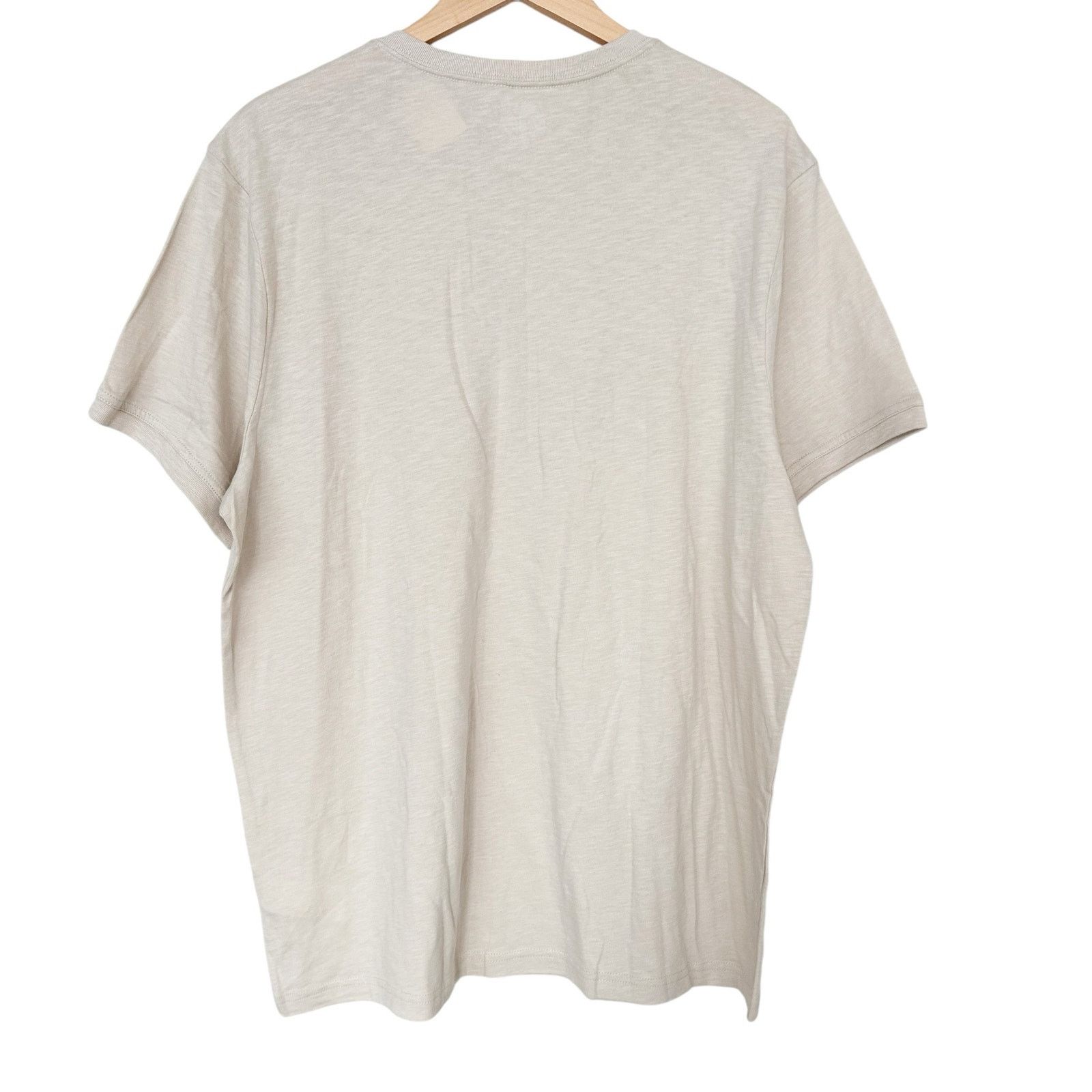 J.Crew J. Crew Slub Cotton Tan Oatmeal Short Sleeve Henley Sz XL Size US XL / EU 56 / 4 - 5 Thumbnail