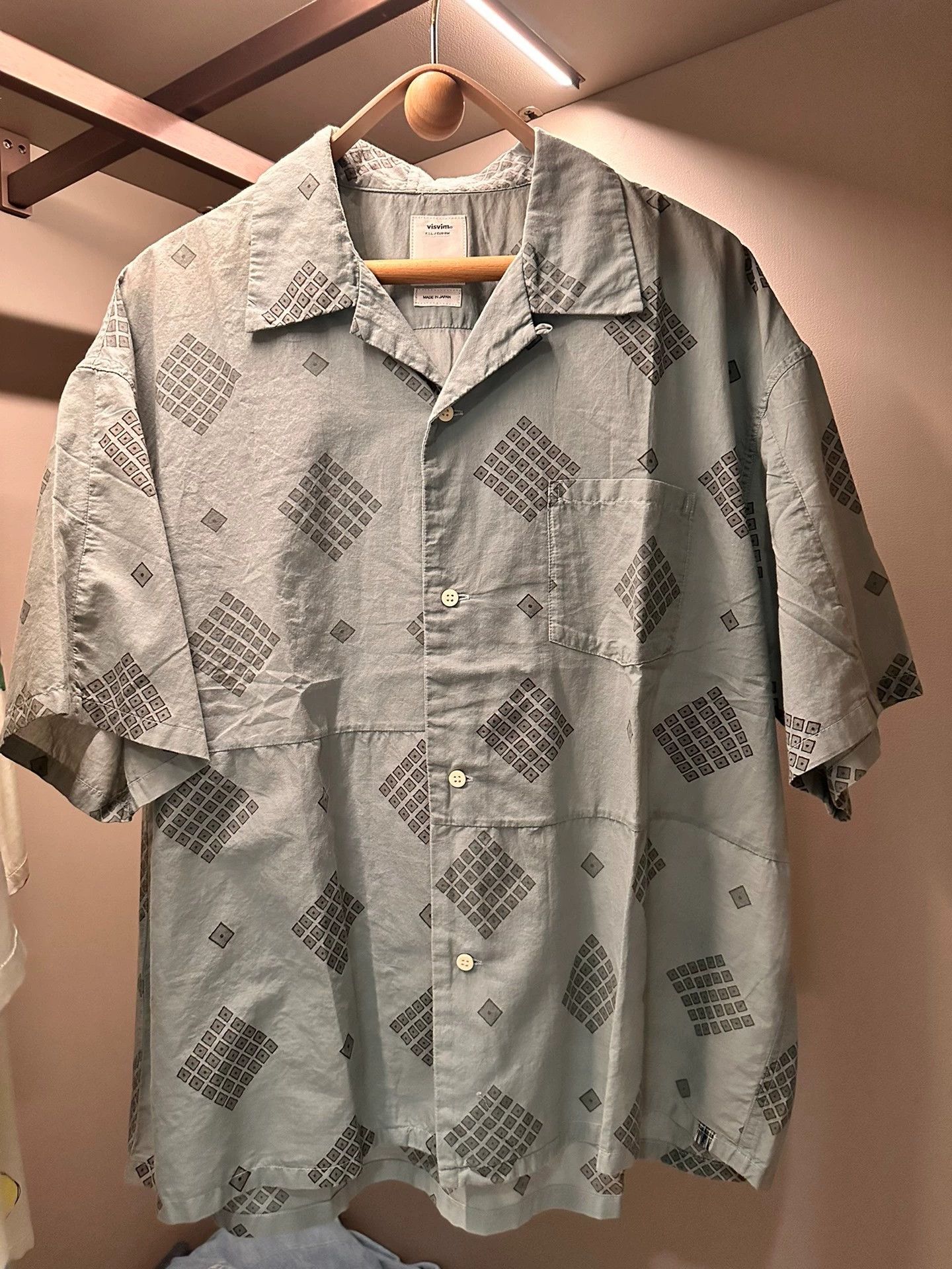 VISVIM WALLIS SHIRT S/S P.W. (N.D.)