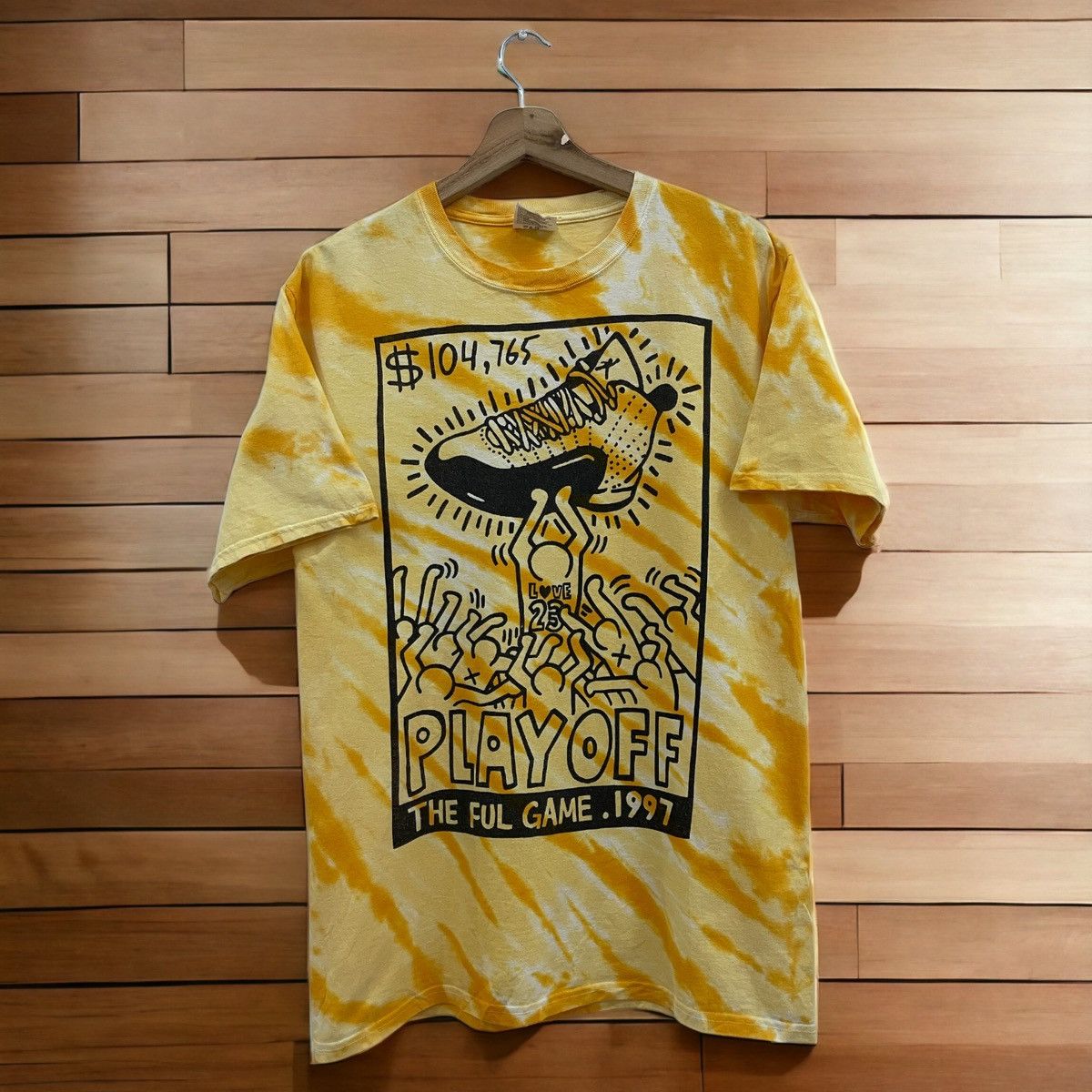 Keith Haring × Vintage Vintage Rare Pop Art Keith Haring Tie Dye T-Shirt Size US M / EU 48-50 / 2 - 1 Thumbnail