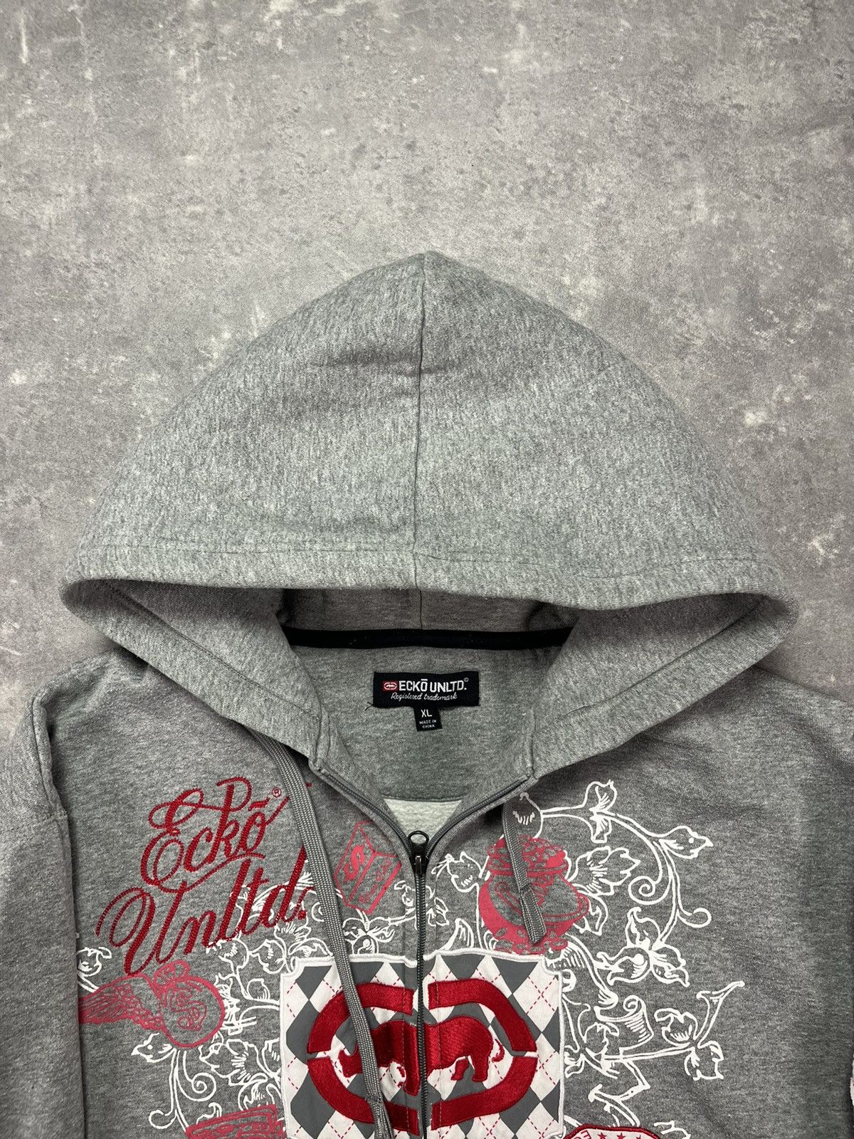 Ecko Unltd. Ecko Unltd Big Tattoo Print Logo Baggy Zip Hoodie XL XXL Size US XL / EU 56 / 4 - 9 Thumbnail