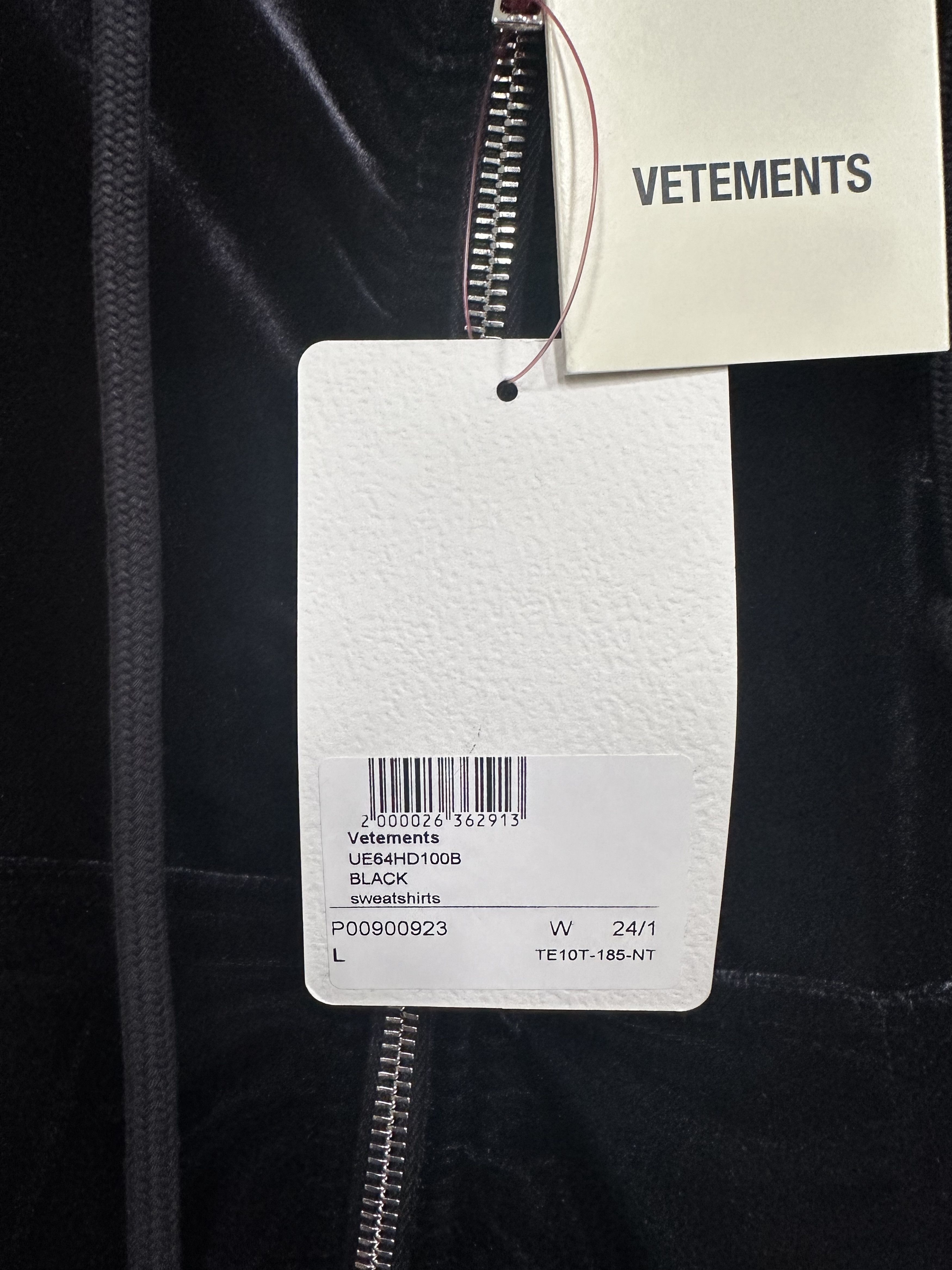 Vetements Vetements fitted zip-up velvet hoodie Size L / US 10 / IT 46 - 7 Thumbnail