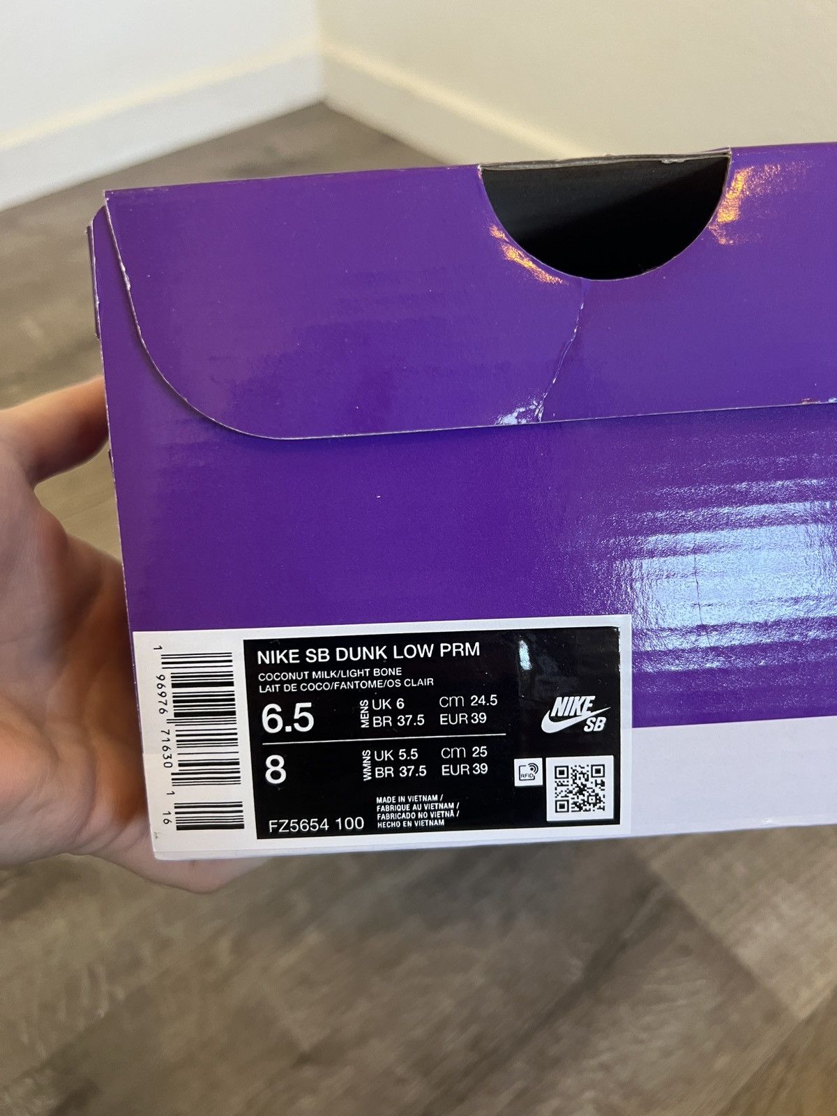 Nike Nike SB Dunk Low PRM “City of Love” — Coconut Milk M6.5 / W8 Size US 6.5 / EU 39-40 - 9 Thumbnail