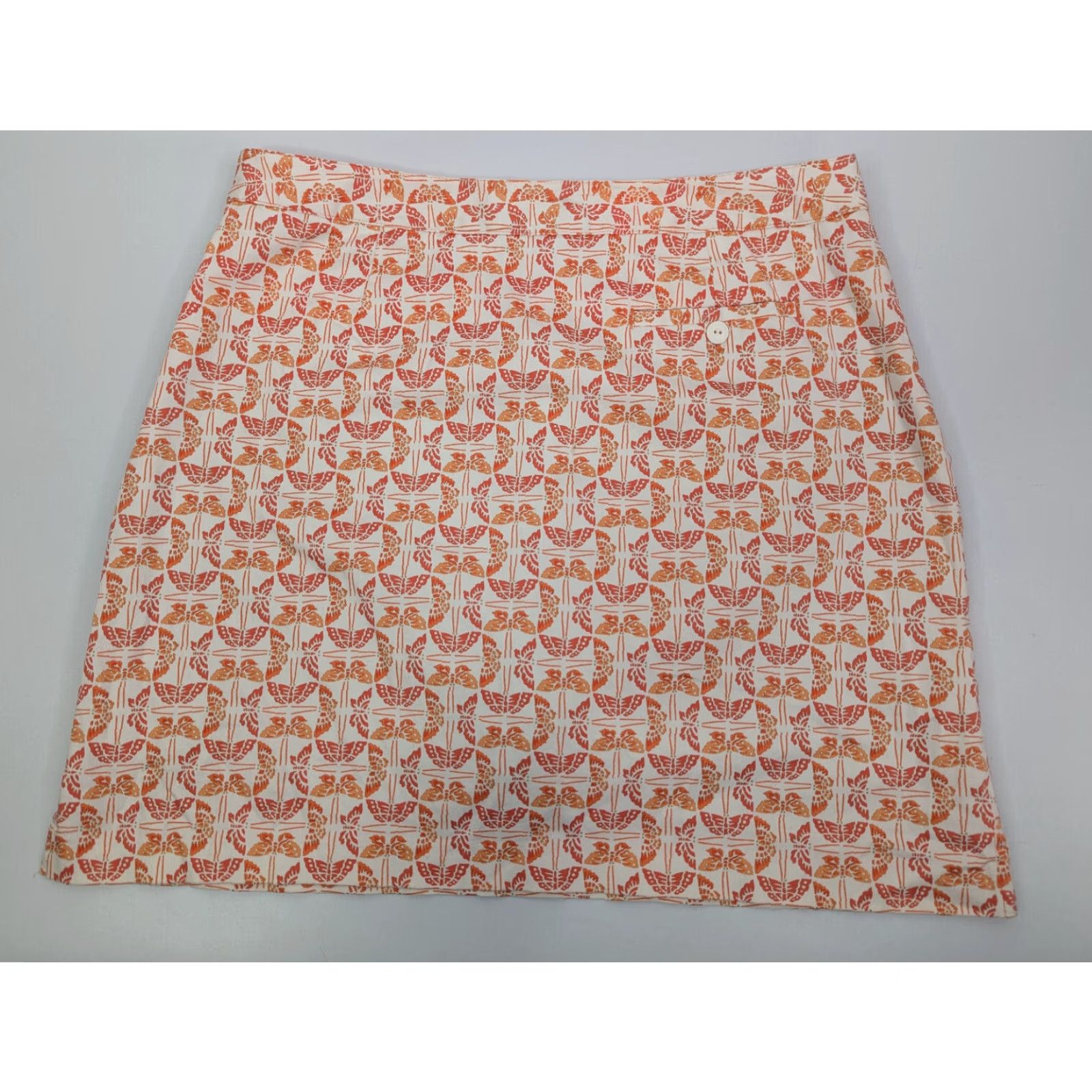 Vintage EP Pro Skort Womens 14 Orange Golf Tennis Butterfly Shorts Skirt Performance Athletic Activewear Size 36" / US 14 / IT 50 - 3 Thumbnail