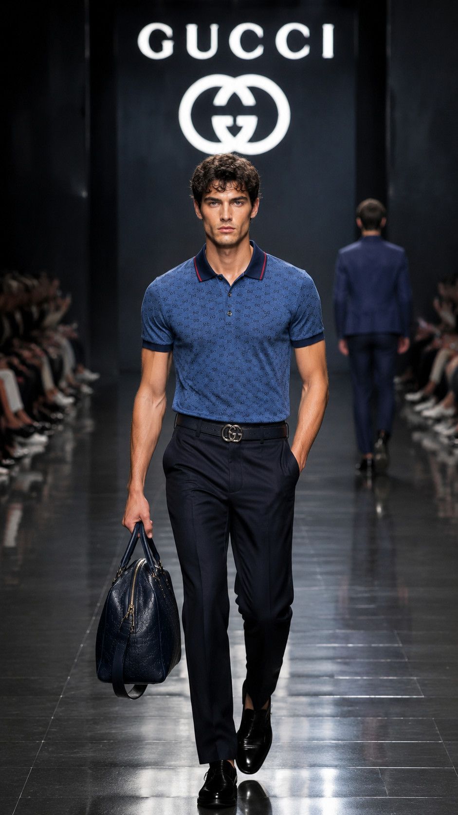Gucci Gucci polo monogram vintage gg supreme navy size S Size US S / EU 44-46 / 1 - 1 Thumbnail