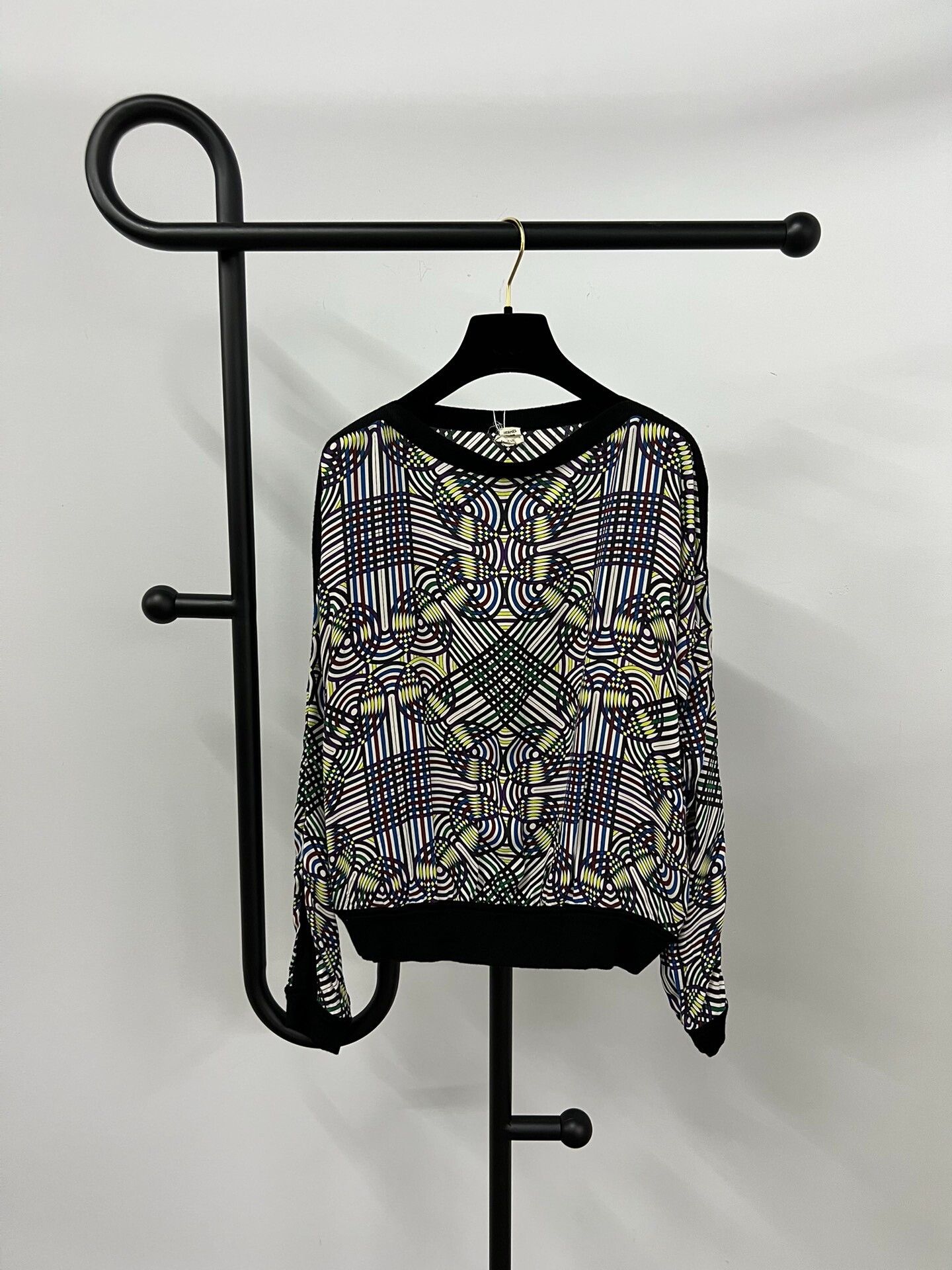 Hermes Hermes Geometric Print Silk Top Size S / US 4 / IT 40 - 1 Thumbnail