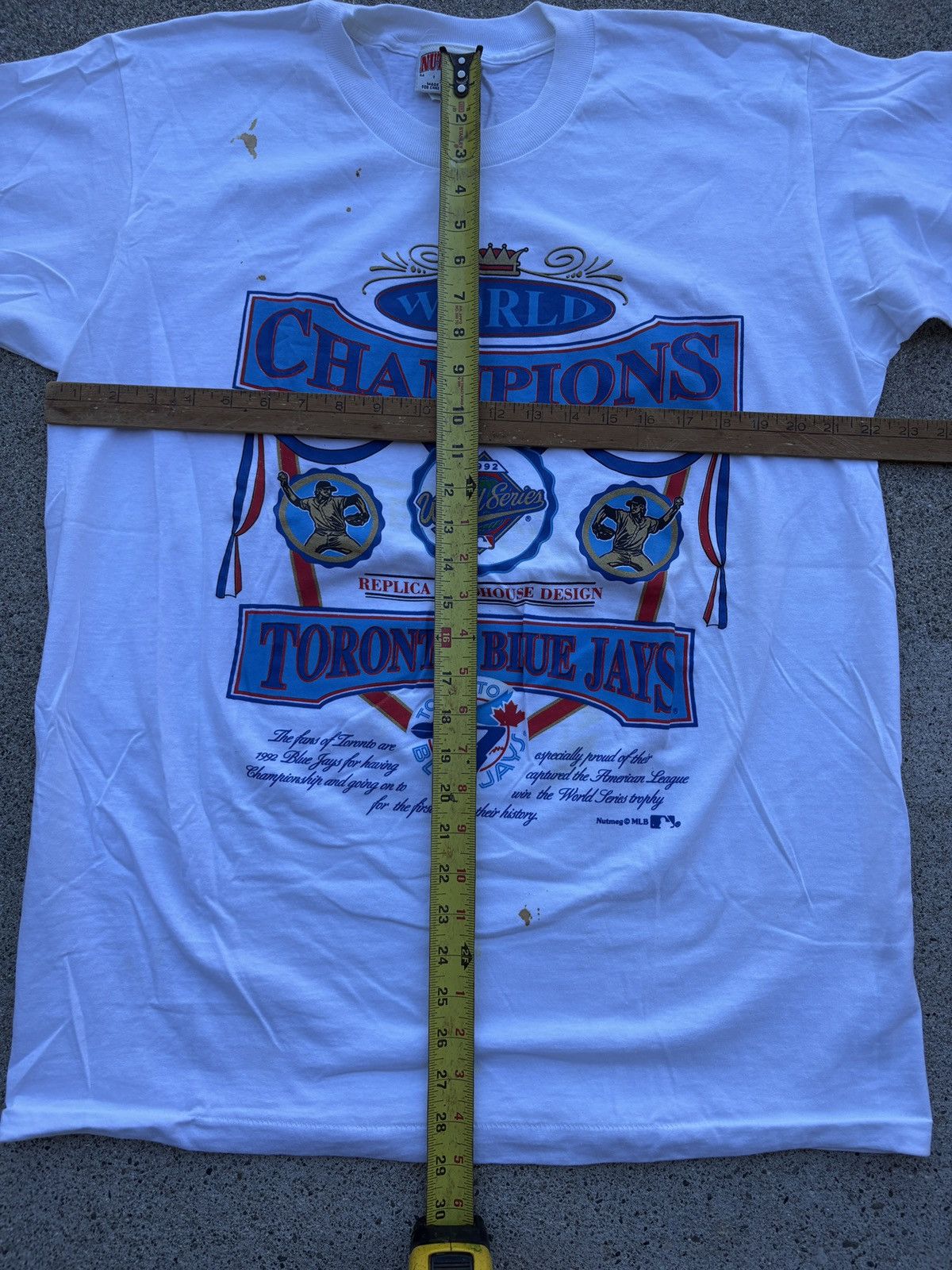 MLB 1992 Nutmeg MLB Toronto Blue Jays World Series Champs Sz XL Size US XL / EU 56 / 4 - 5 Thumbnail