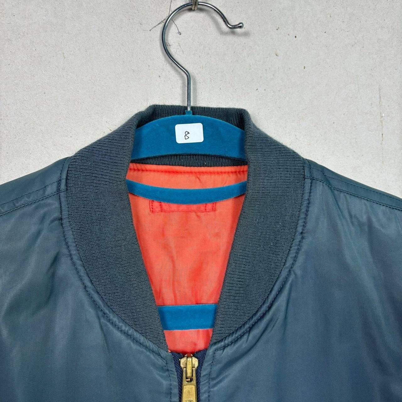 Other Vintage MA-1 Flight Jacket Sage Green Bomber Orange Lining Size US M / EU 48-50 / 2 - 8 Thumbnail