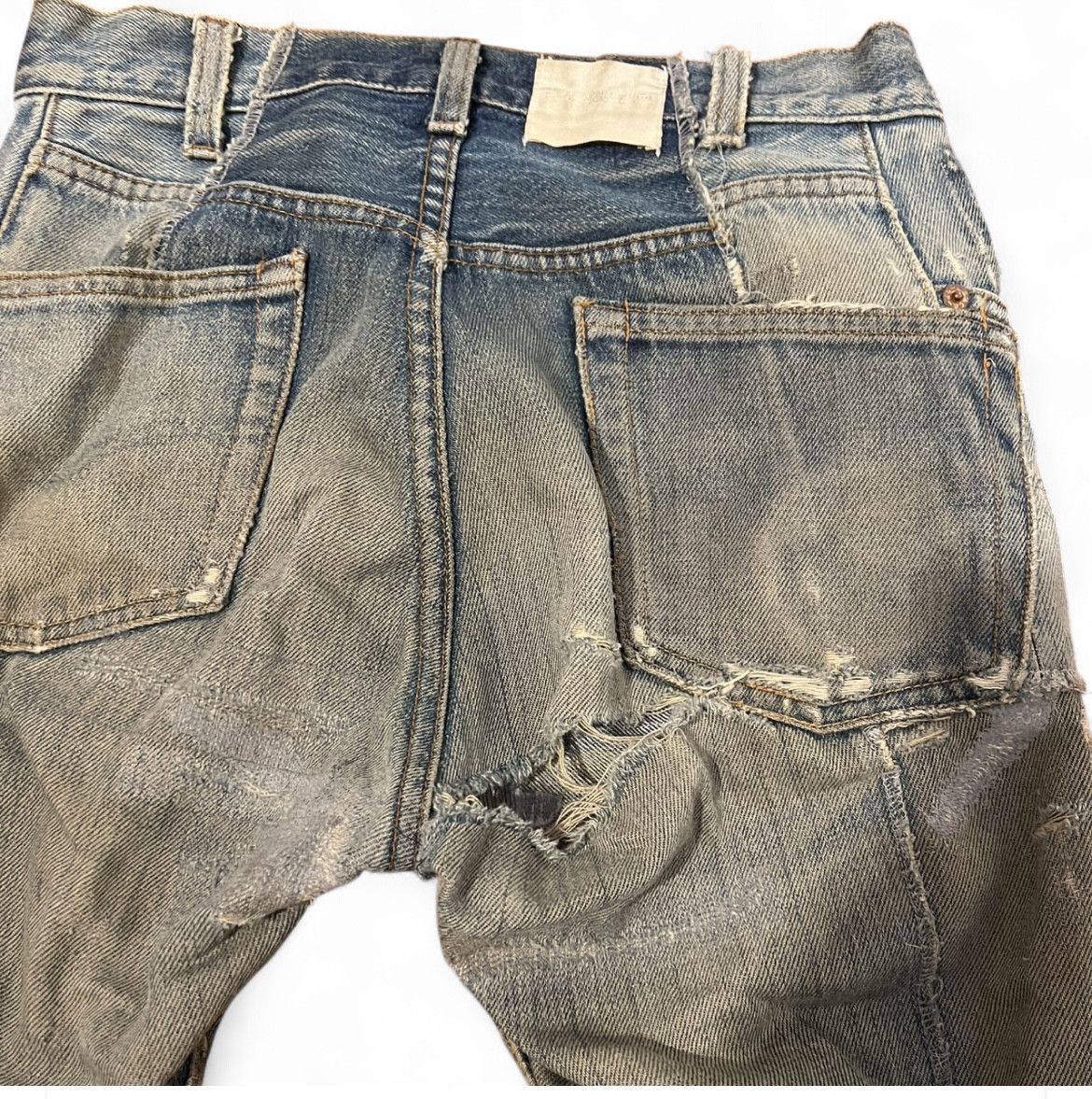 Takahiromiyashita The Soloist. Takahiro Miyashita Patchwork blue jeans Size 24" / US 00 / IT 34 - 4 Thumbnail