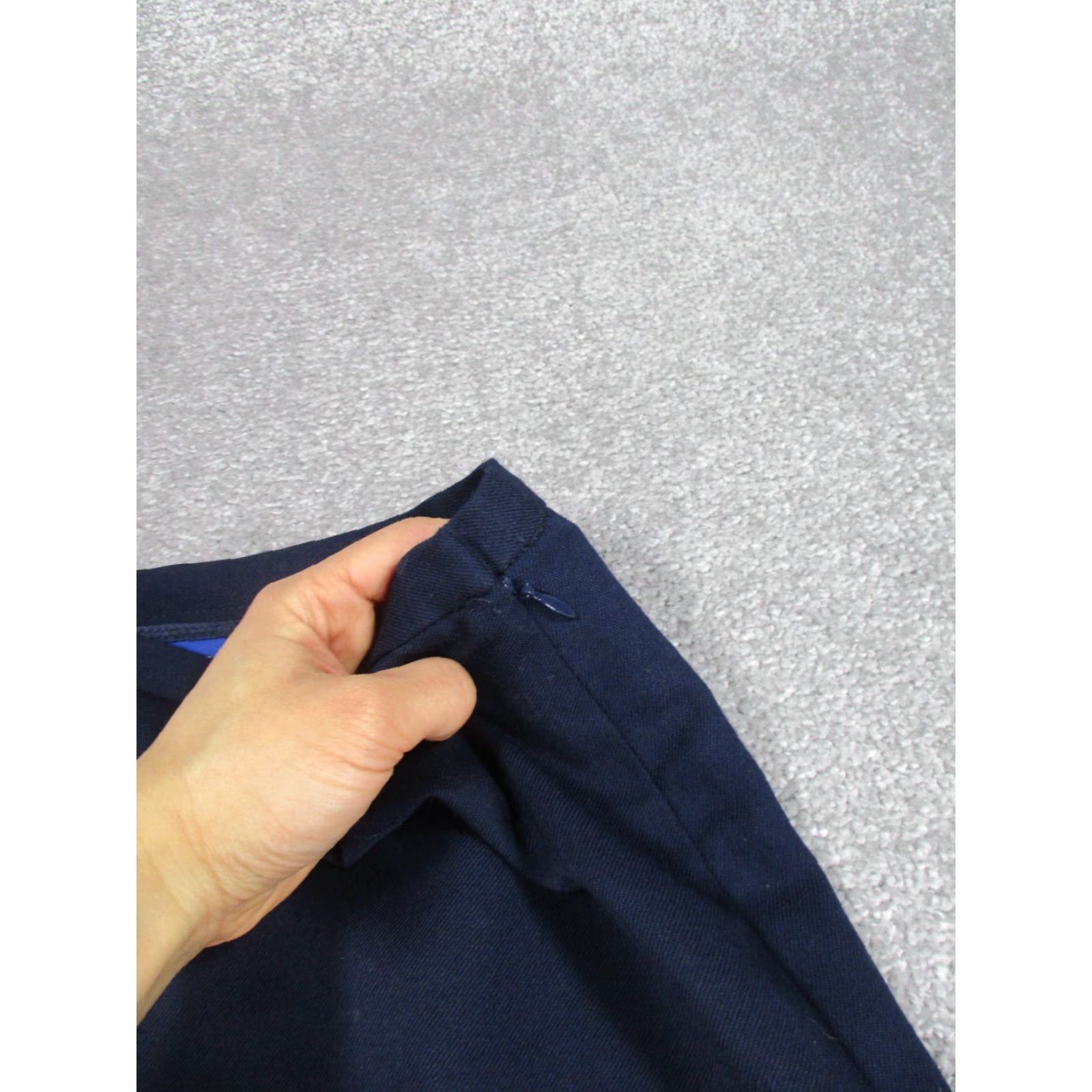 Pendleton Pendleton Skirt Womens 2 Petite Navy Blue Virgin Wool Midi Zipper Size 26" / US 2 / IT 38 - 3 Thumbnail