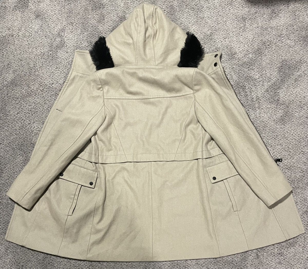 Andrew Marc Andrew Marc Women’s Long Wool Coat Parka Beige Size 2 (XS-S) Size XS / US 0-2 / IT 36-38 - 10 Thumbnail