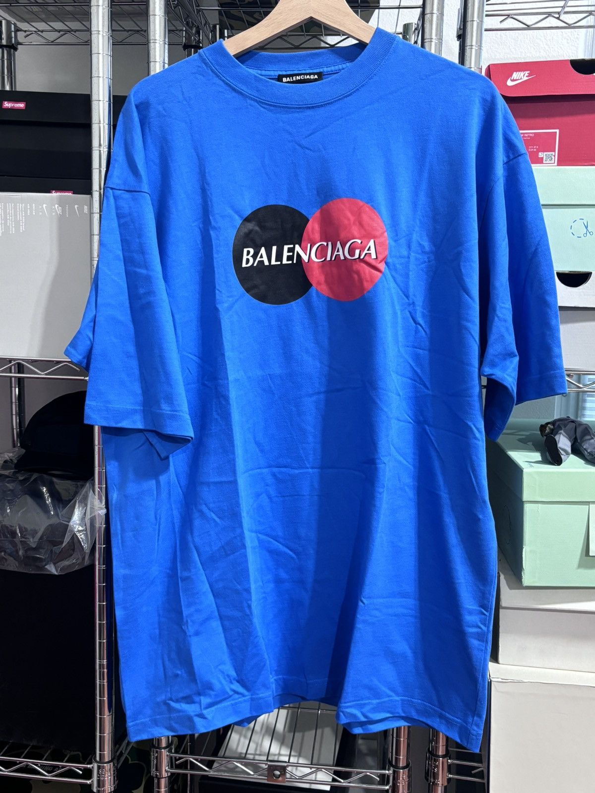 Balenciaga MasterCard Blue Tee