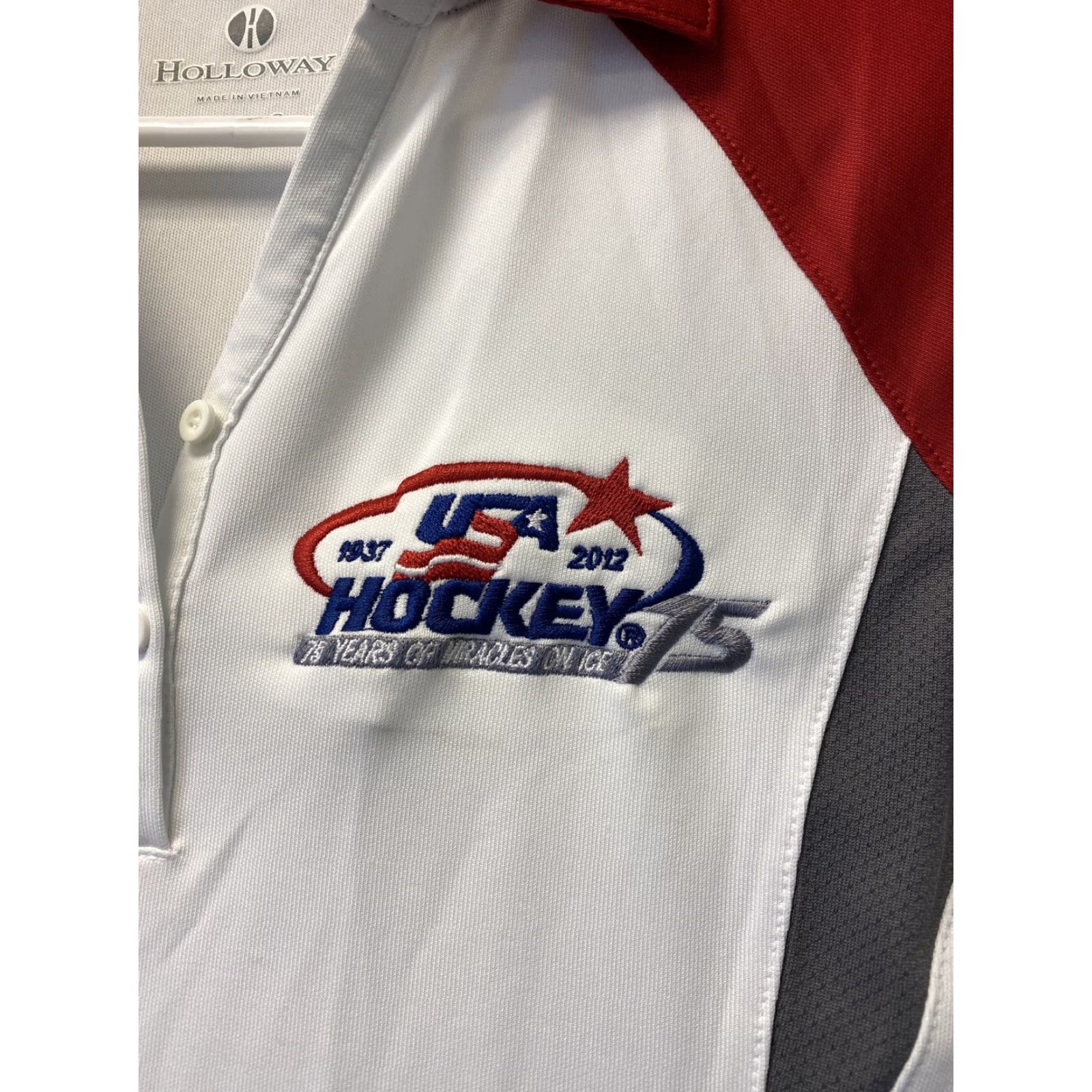 Holloway Holloway Polo Shirt Women Short Sleeve Golf Shirt Knit Breathable Logo Multicolor Casual S Regular Size S USA Hockey 95-54 Size S / US 4 / IT 40 - 2 Thumbnail