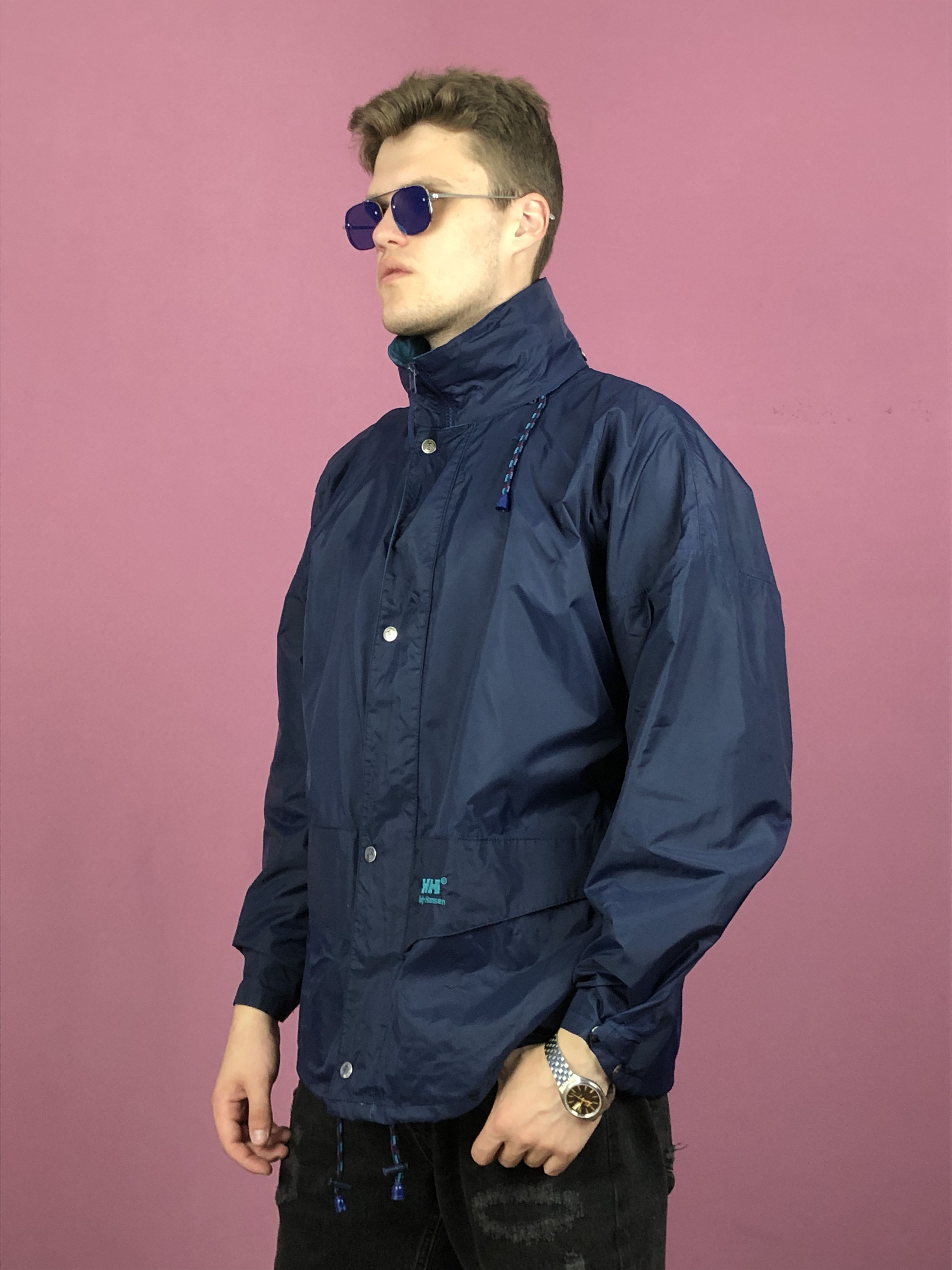 Helly Hansen × Vintage 90s Helly Hansen Vintage Men's Windbreaker Jacket - M Size US M / EU 48-50 / 2 - 2 Thumbnail