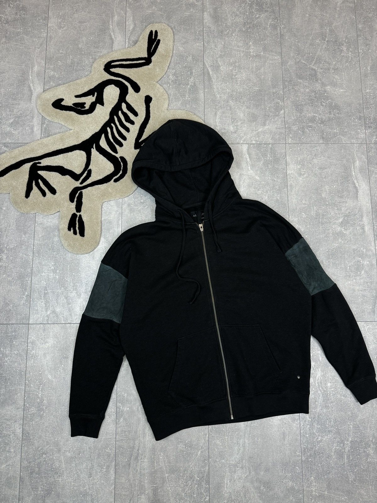 Allsaints × Japanese Brand Mens AllSaints CRANIS ZIP HOODY black jacket pullover Size US M / EU 48-50 / 2 - 1 Thumbnail