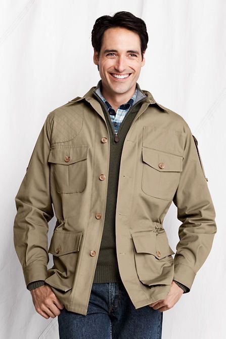image of Retro Jacket x Vintage Ss1993 Willis & Geiger Hemingway Hunting Jacket in Grey, Men's (Size Medium)