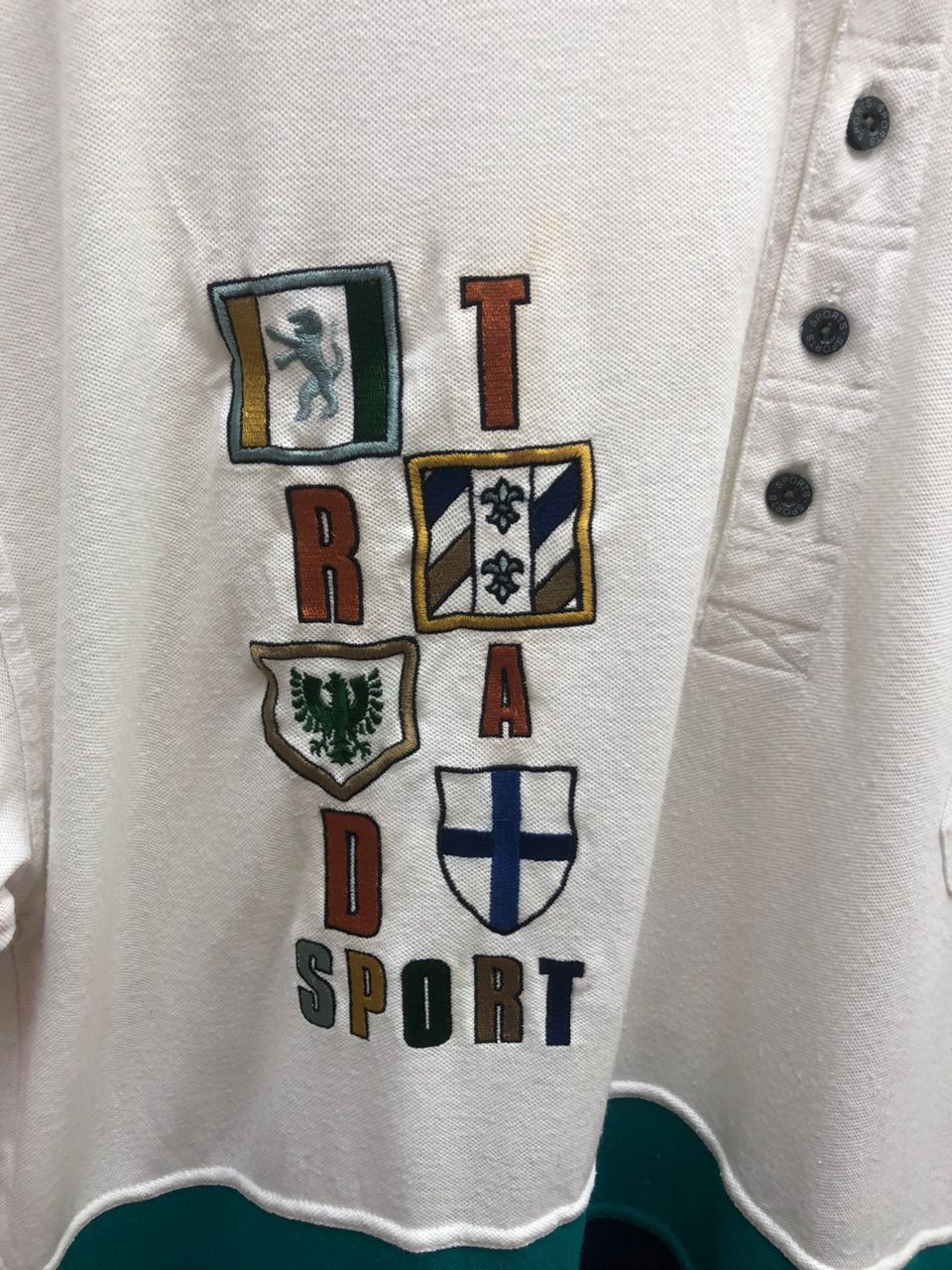Japanese Brand Vintage Ledolno Sc Sport Zippy Polo Tee Colour Block Size US XXL / EU 58 / 5 - 2 Thumbnail