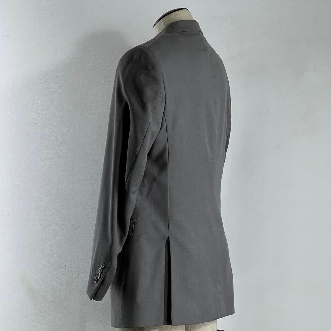 Valentino Valentino Mens Blazer Zegna 150S Gray Wool Silk Jacket Sz 42 Size US L / EU 52-54 / 3 - 8 Thumbnail