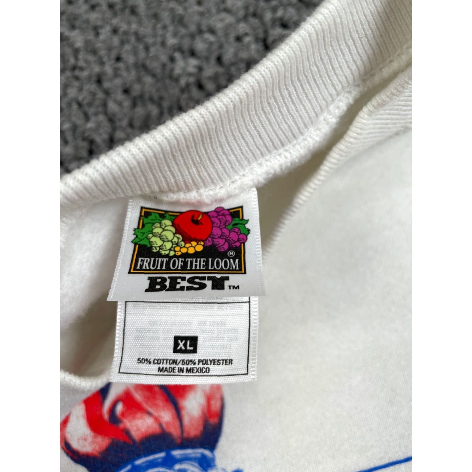 Fruit Of The Loom VTG Statue of Liberty Colors Will Not Run Sweatshirt Adult XL White 50/50 USA Size US XL / EU 56 / 4 - 3 Thumbnail