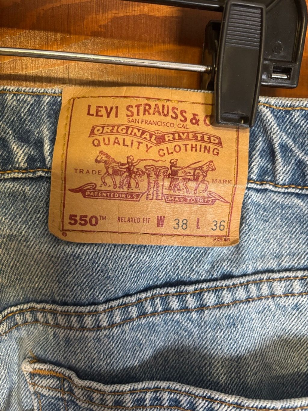 Levi's Levi's 550 Relaxed Fit Blue Jeans W38 L36 Made in USA Size US 38 / EU 54 - 9 Thumbnail