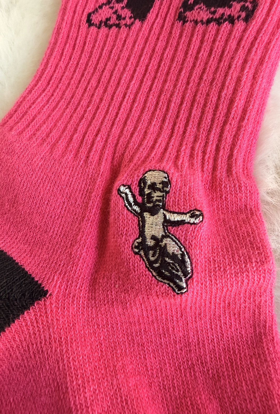 Chrome Hearts Chrome Hearts FOTI Neon Pink Socks Rare Gothic Streetwear Size ONE SIZE - 5 Thumbnail