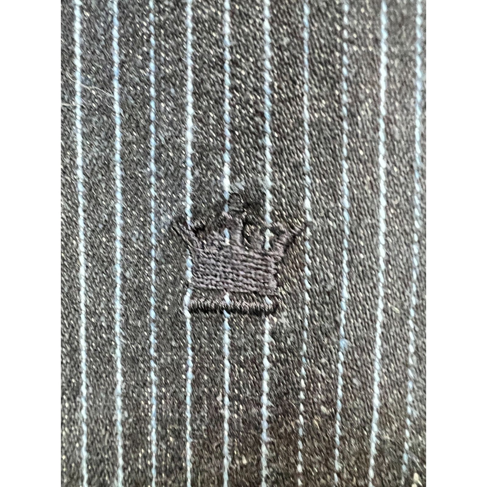 Louis Philippe Louis Philippe Denim Blazer Men Large Striped Vented Jacket Size US L / EU 52-54 / 3 - 18 Thumbnail
