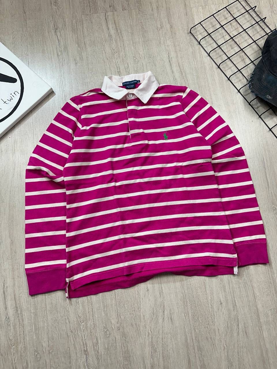 Japanese Brand × Polo Ralph Lauren × Vintage Vintage Polo Ralph Lauren Y2K Rugby long sleeve Size L / US 10 / IT 46 - 4 Thumbnail