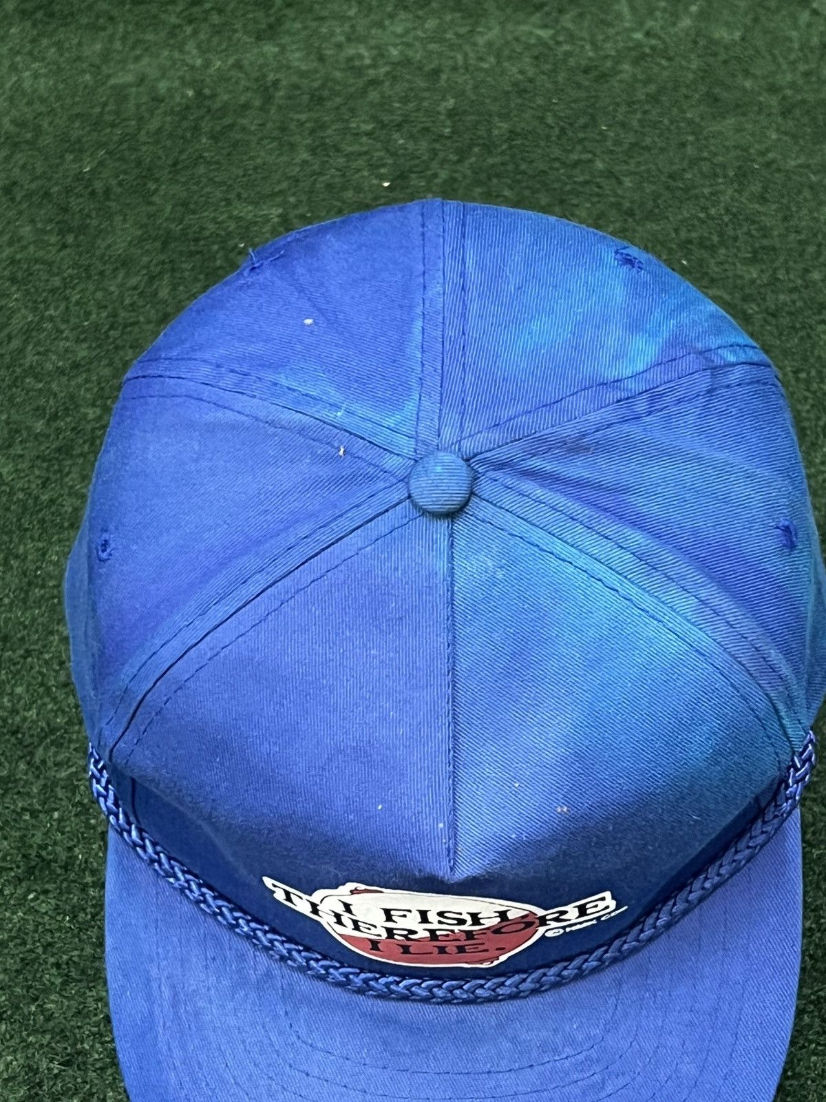 Vintage 90s I Fish There For I lie Snapback Hat Size ONE SIZE - 2 Thumbnail