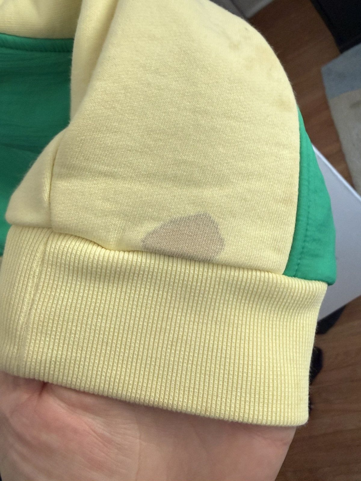 Brain Dead Brain Dead Gastromaniac Overlay Half-Zip Jacket in Lemon Size US L / EU 52-54 / 3 - 6 Thumbnail