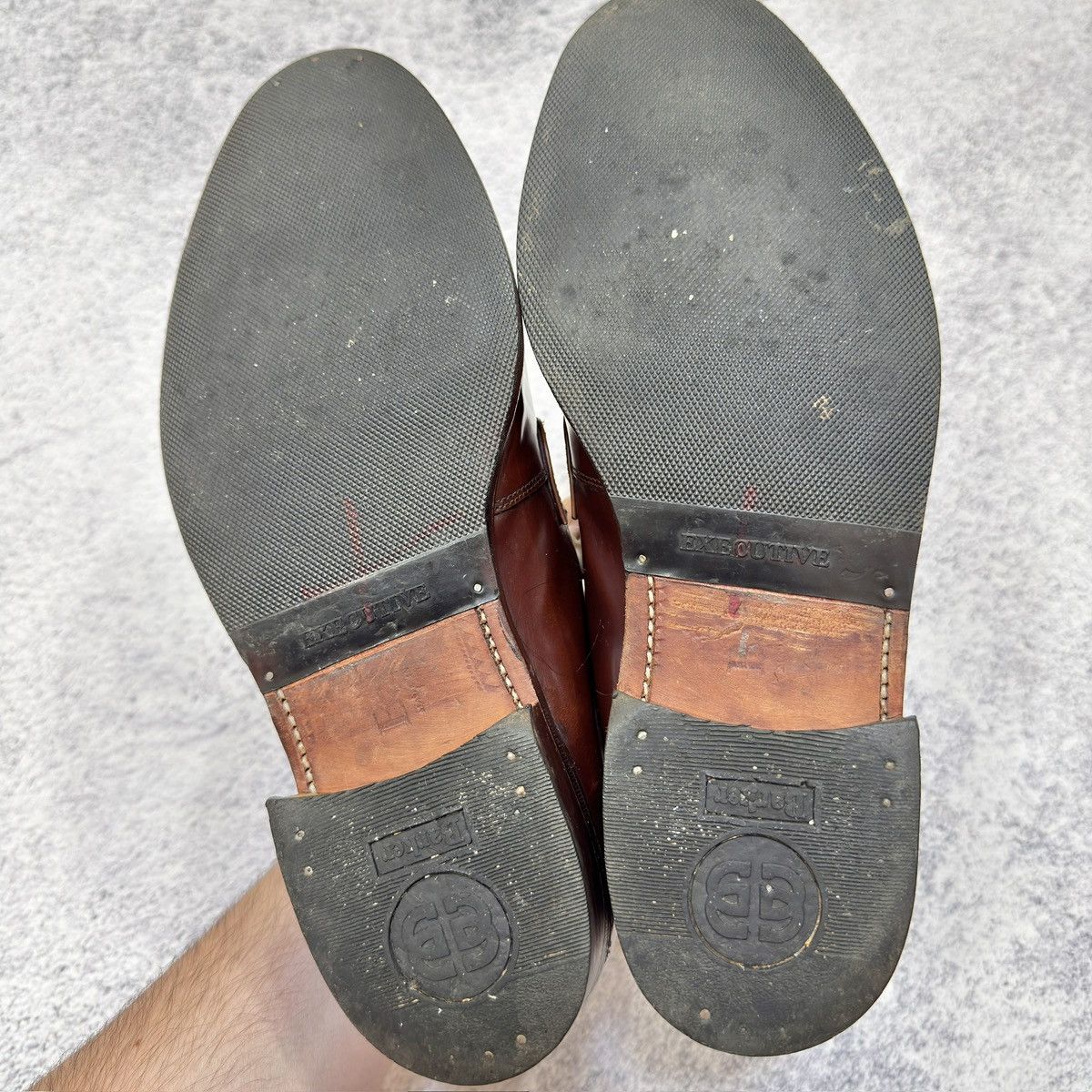 Barker Barker England Handmade Mens Brown Leather Derbies US9.5 Size US 9.5 / EU 42-43 - 12 Thumbnail