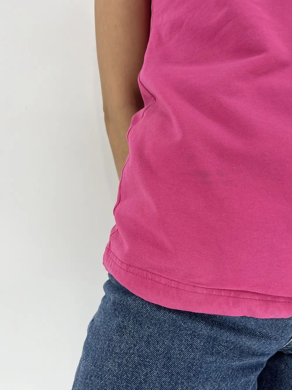 Nike × Vintage Vintage 90s Nike Big Logo Faded T-shirt Streetwear Style Size M / US 6-8 / IT 42-44 - 6 Thumbnail