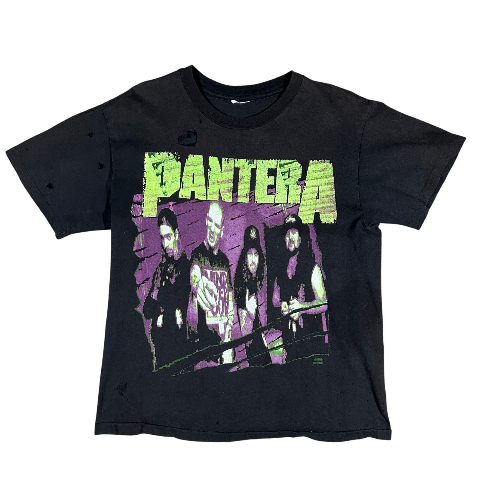 Vintage 1992 Pantera Beyond Driven Thrashed T- Shirt 90's
