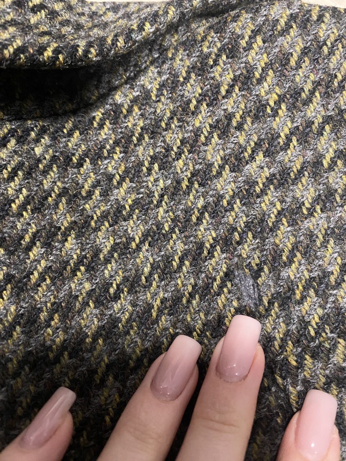Vintage TOAST Womens Italian Wool Long Tweed Coat Jacket Size L / US 10 / IT 46 - 6 Thumbnail