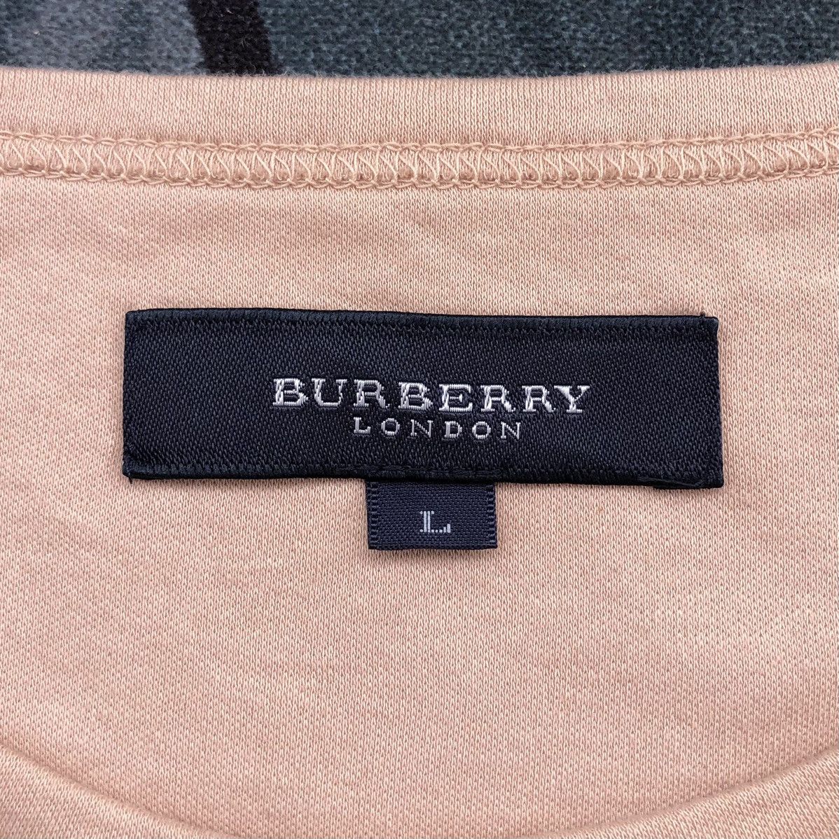 Burberry Burberry London Spellout Overprint Long Sleeve Shirt Size US L / EU 52-54 / 3 - 6 Thumbnail