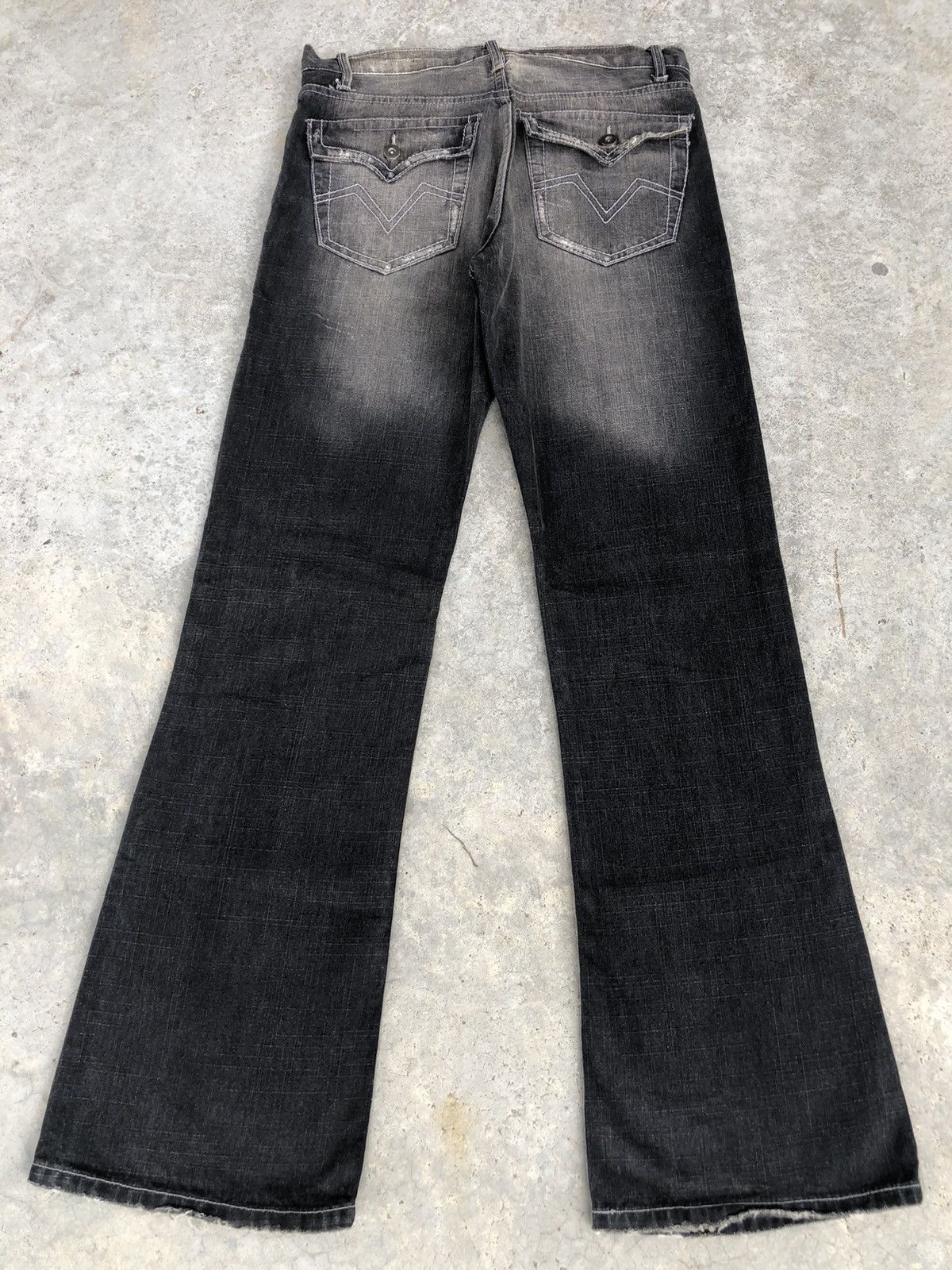 If Six Was Nine Japanese Freebeat Flared Jeans Distressed Jeans Size US 31 - 2 Thumbnail