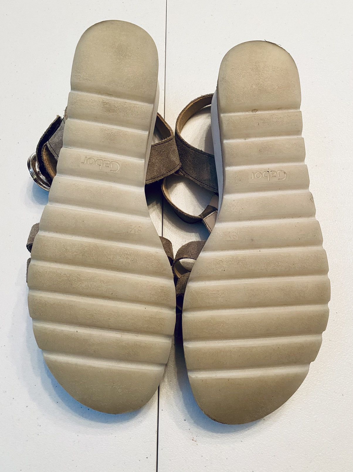 Other Gabor Suede Platform Wedge Slingback Jelli Sole Sandal 9.5 Size US 11 / IT 41 - 13 Thumbnail