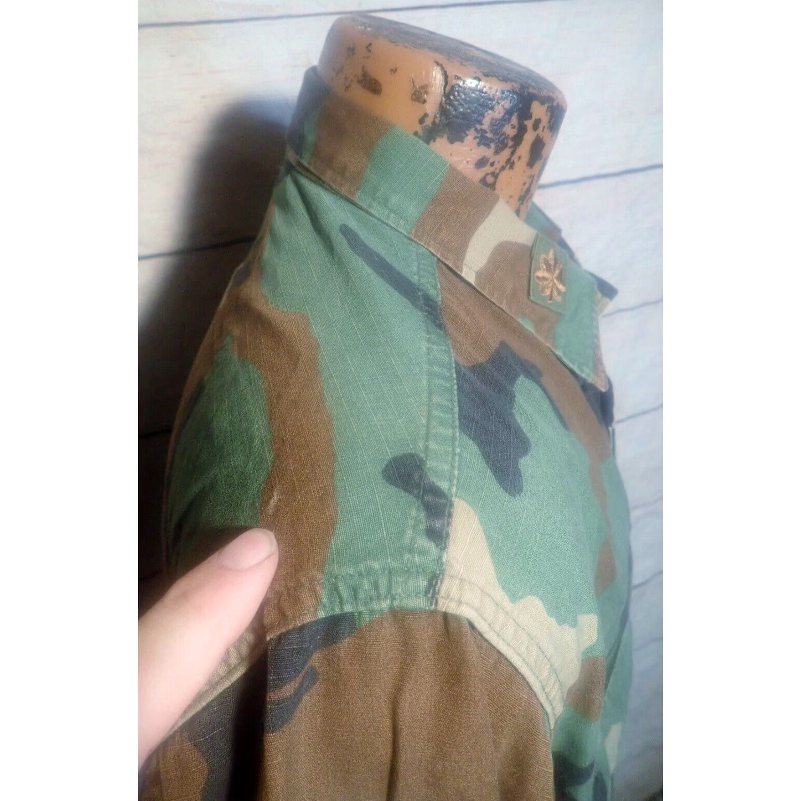 Vintage VINTAGE 80s US Army 102nd Infantry Division Woodland Camo Field Jacket Mens Small Military Camouflage All Decades Size US S / EU 44-46 / 1 - 3 Thumbnail