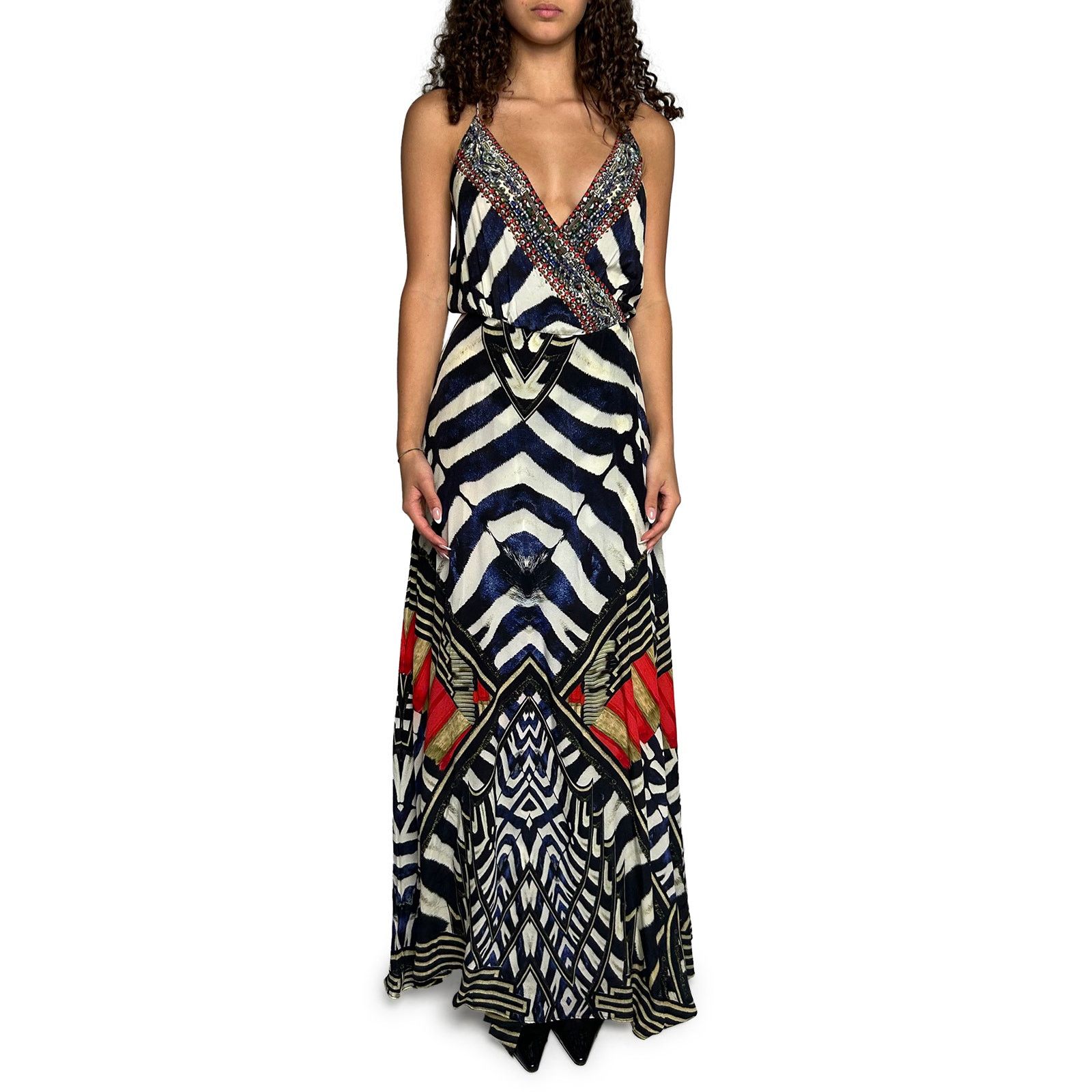 Blue White and Red Lightweight Dress