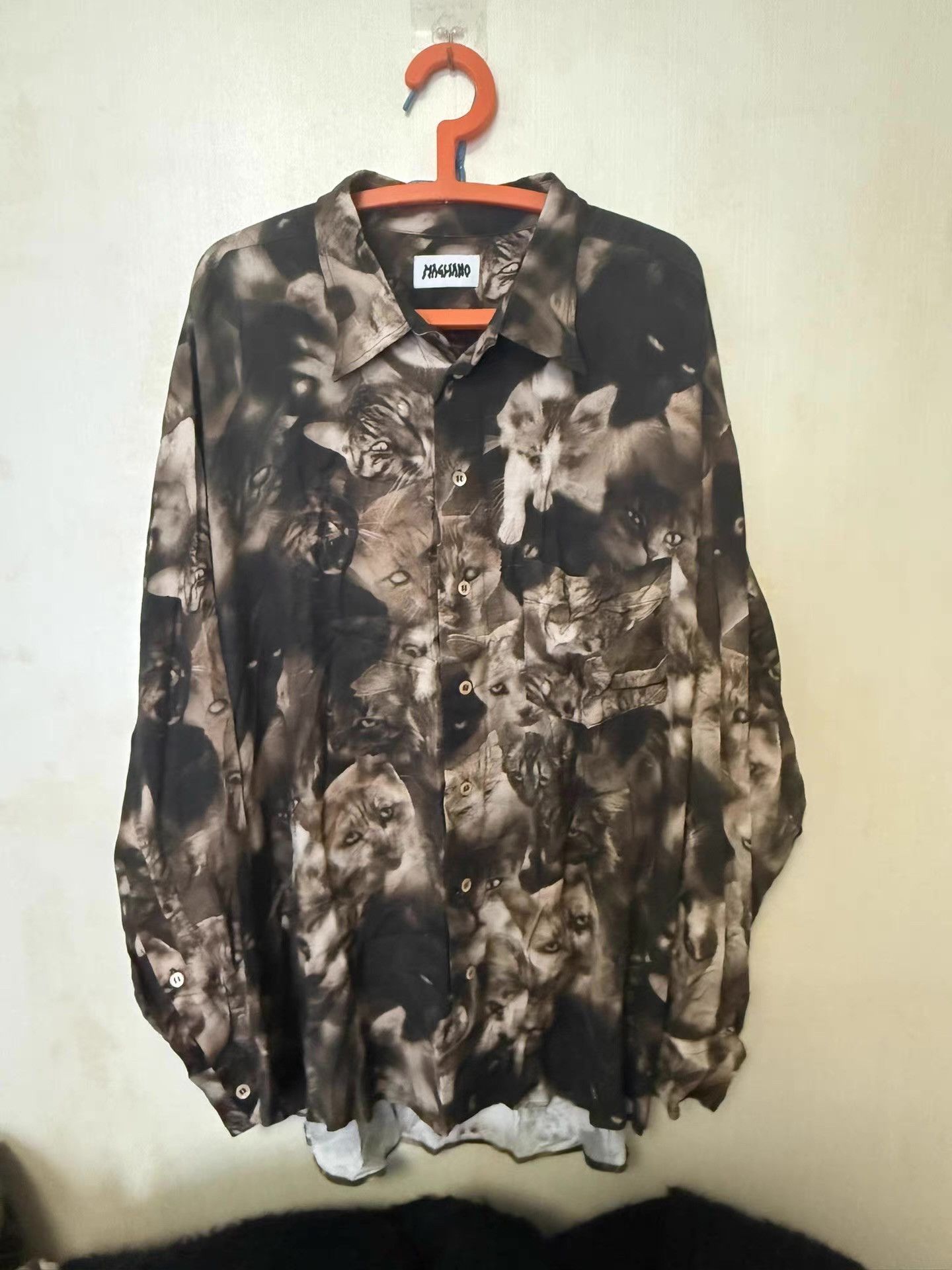 Magliano Magliano Cat Print Shirt Q26 Size US S / EU 44-46 / 1 - 1 Preview