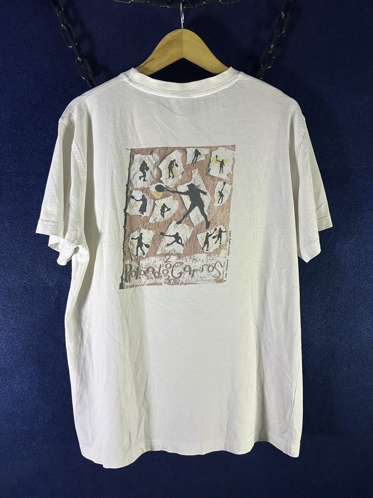 Vintage Vintage 2003 Official Roland Garros Graphic Tee Size US L / EU 52-54 / 3 - 1 Thumbnail