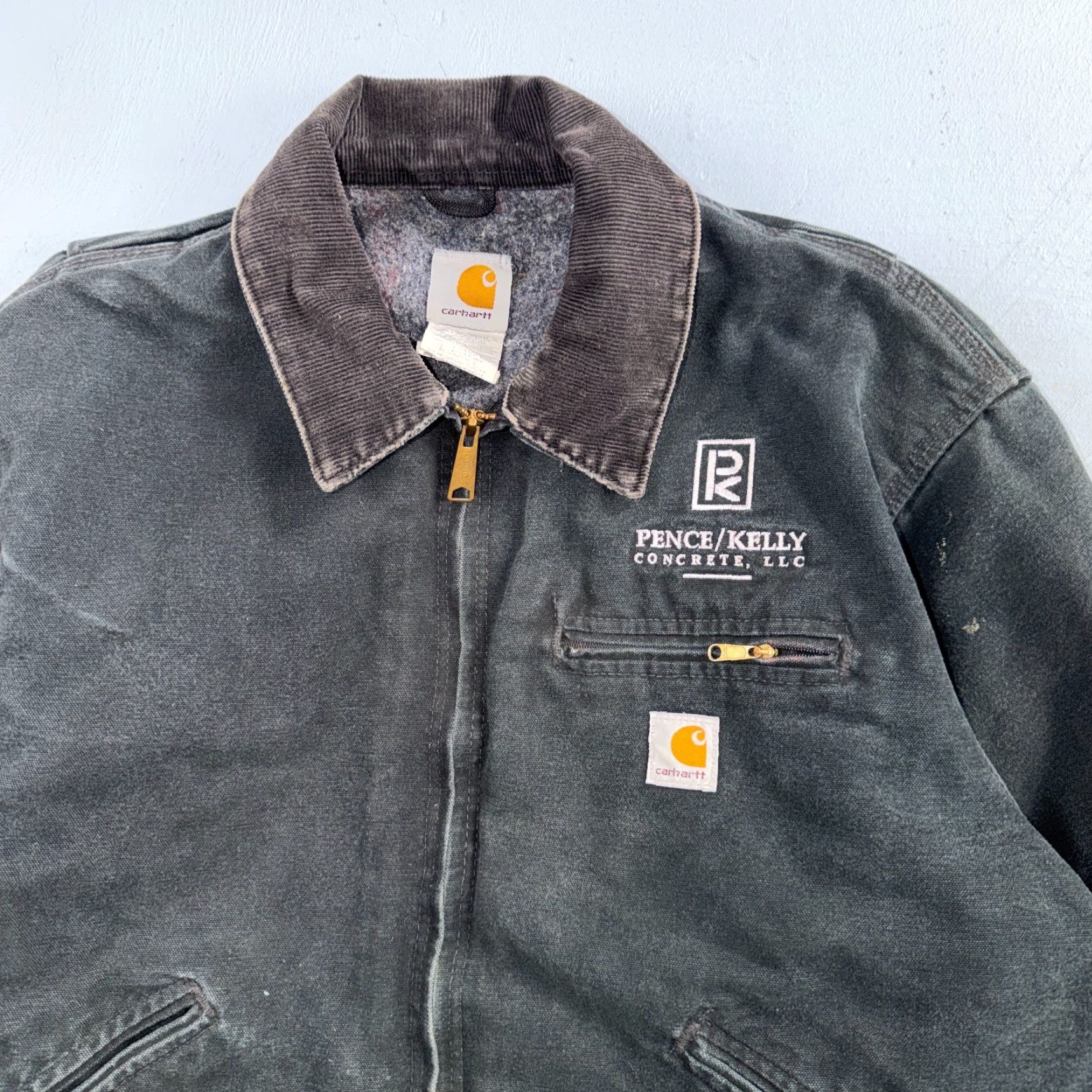 Carhartt VINTAGE Carhartt J97 Detroit Jacket Mens 46 Black Lined Blanket Workwear Zip Full Zip Casual Winter 90s Grunge USA Jacket Size US S / EU 44-46 / 1 - 2 Thumbnail