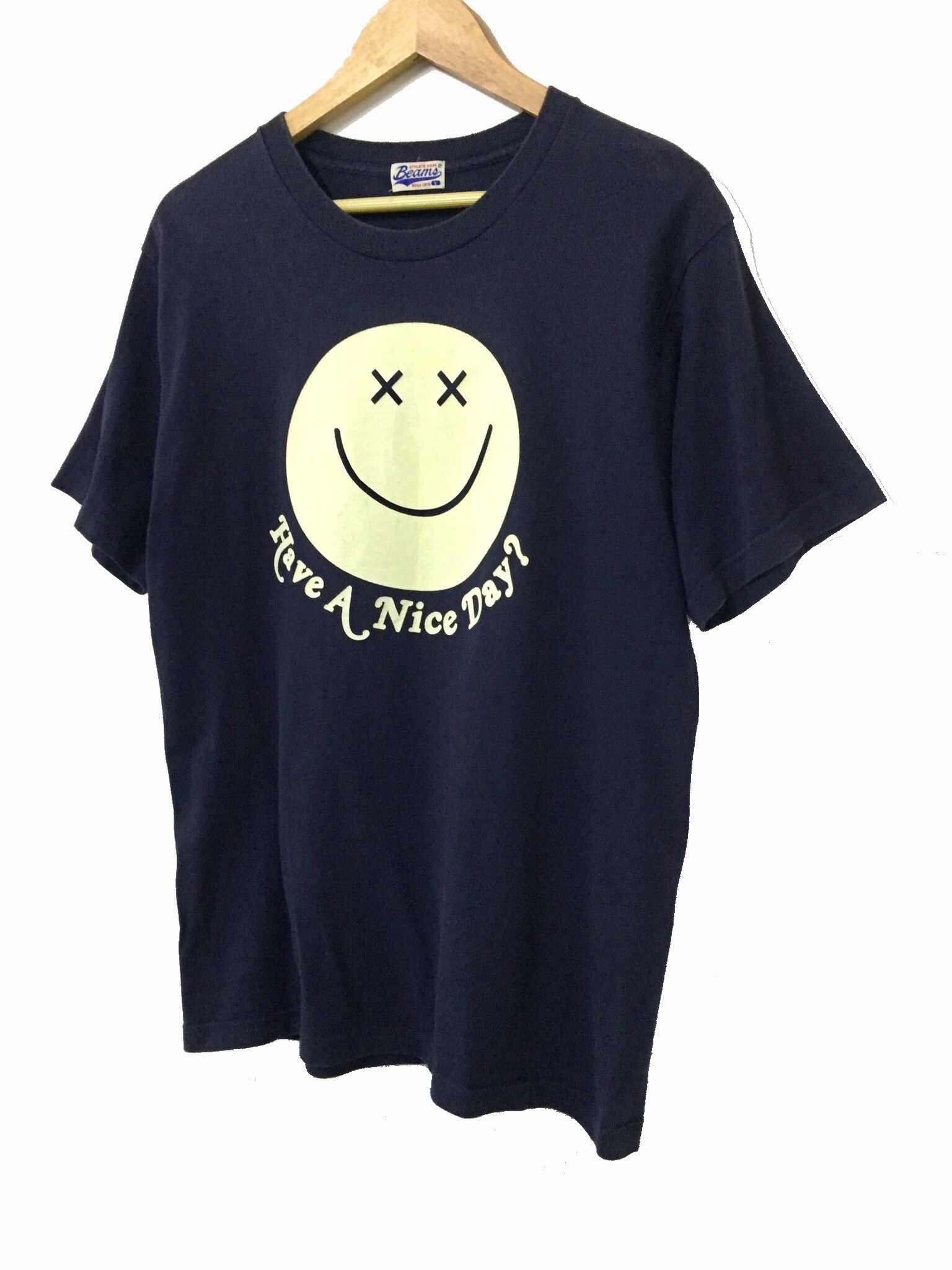 Beams Japan × Beams Plus × Japanese Brand BEAMS HAVE A NICE DAY SMILEY JAPANESE BRAND TSHIRT Size US L / EU 52-54 / 3 - 2 Thumbnail