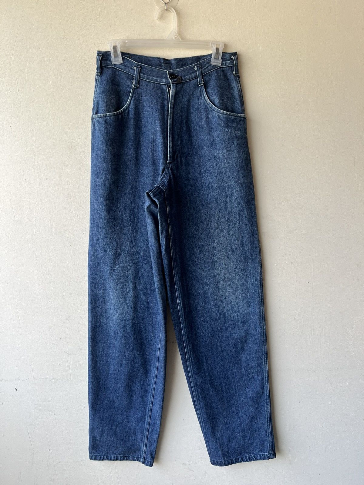 Yohji Yamamoto RARE! 80s Yohji Yamamoto Y’s For Men Fade Denim Baggy Jeans Size US 28 / EU 44 - 2 Thumbnail