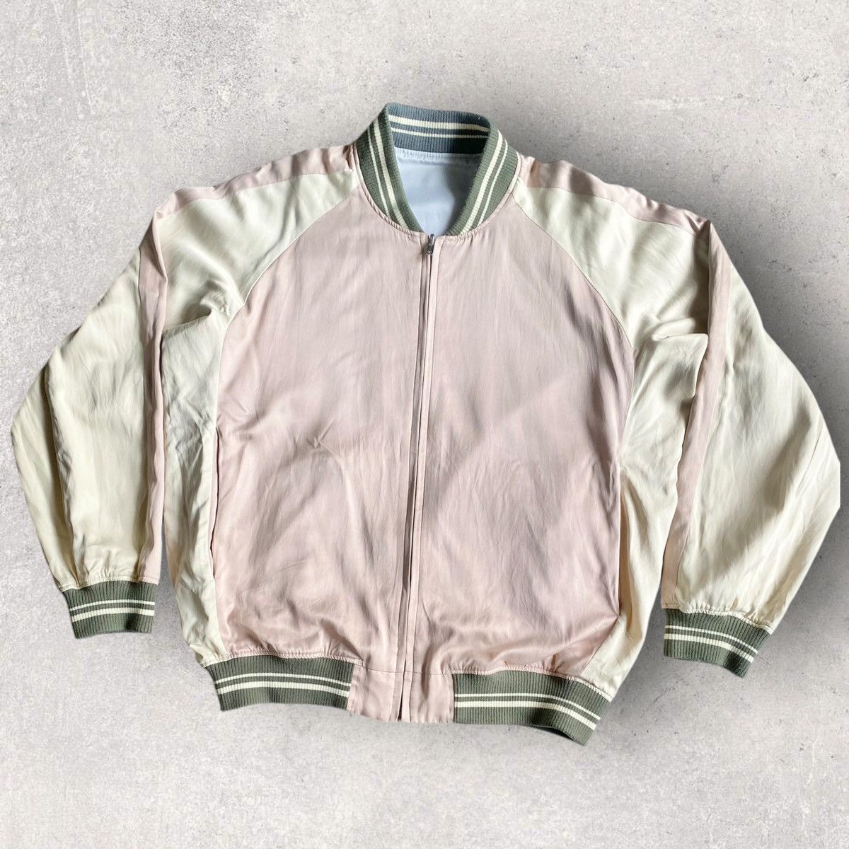 Lad Musician Rayon Blend Reversible Oversized Bomber Jacket Size US S / EU 44-46 / 1 - 6 Thumbnail