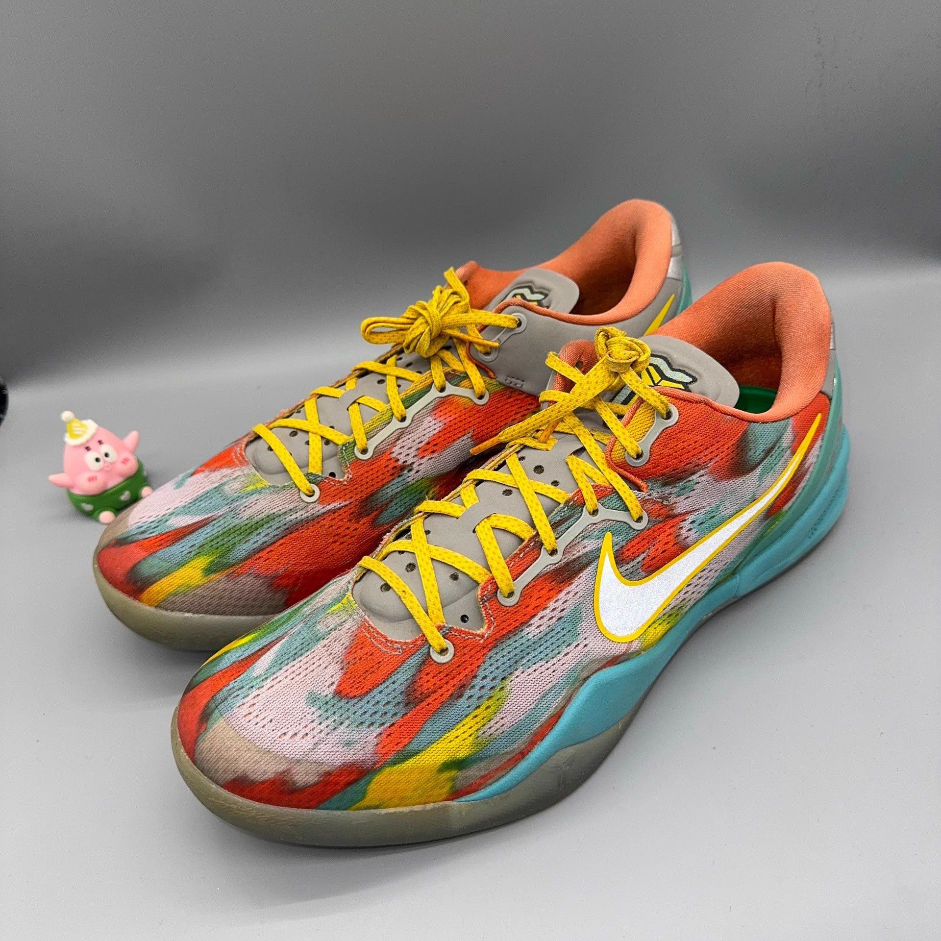 Nike Nike Kobe 8 Venetian Blue Red Orange 47.5 Size US 14 / EU 47 - 1 Thumbnail