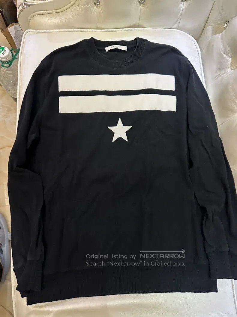 Givenchy Givenchy Black star striped sweater Size US S / EU 44-46 / 1 - 2 Thumbnail